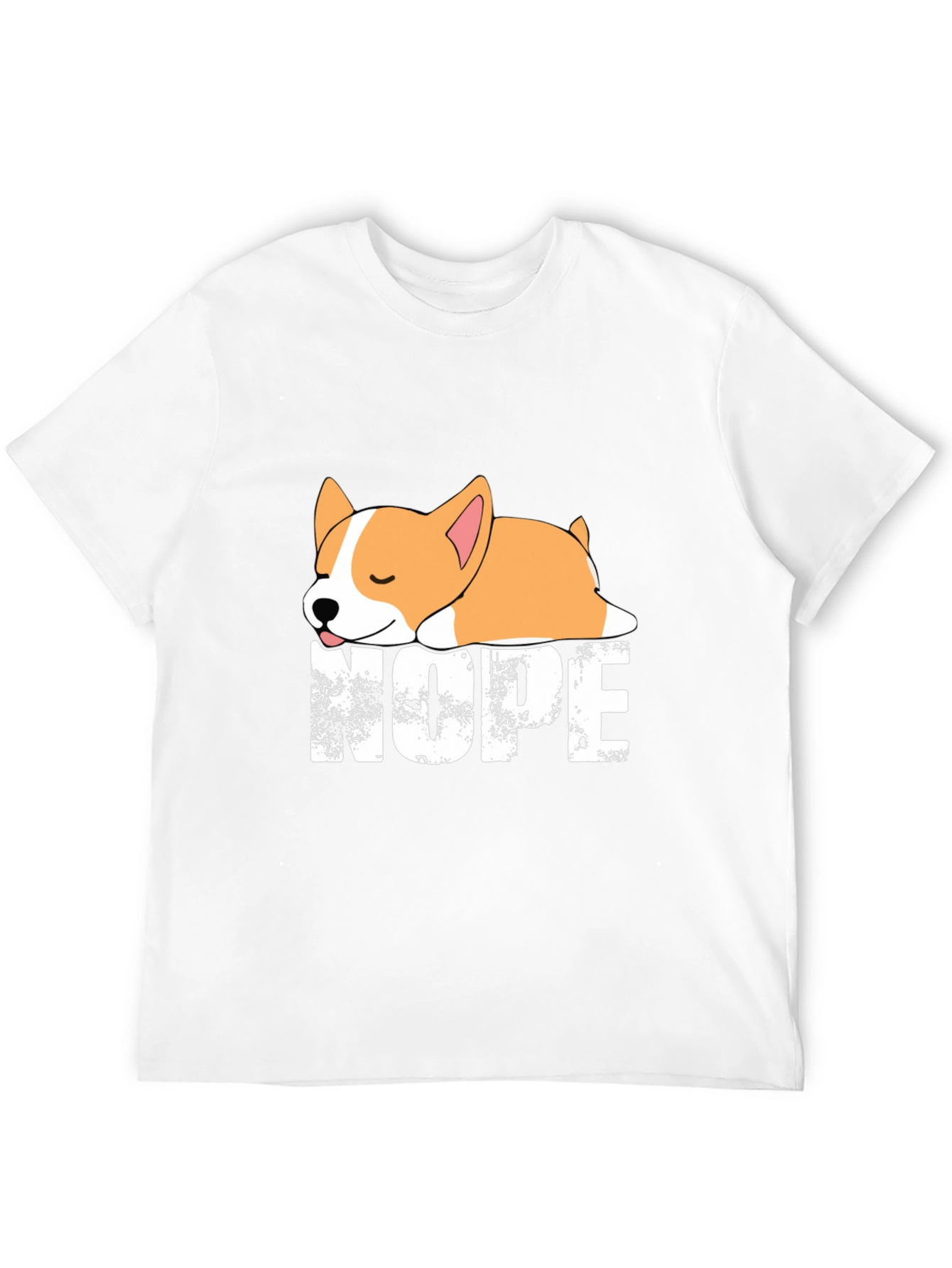 Black Nope Corgi Graphic Tee - Relaxed Fit view 12