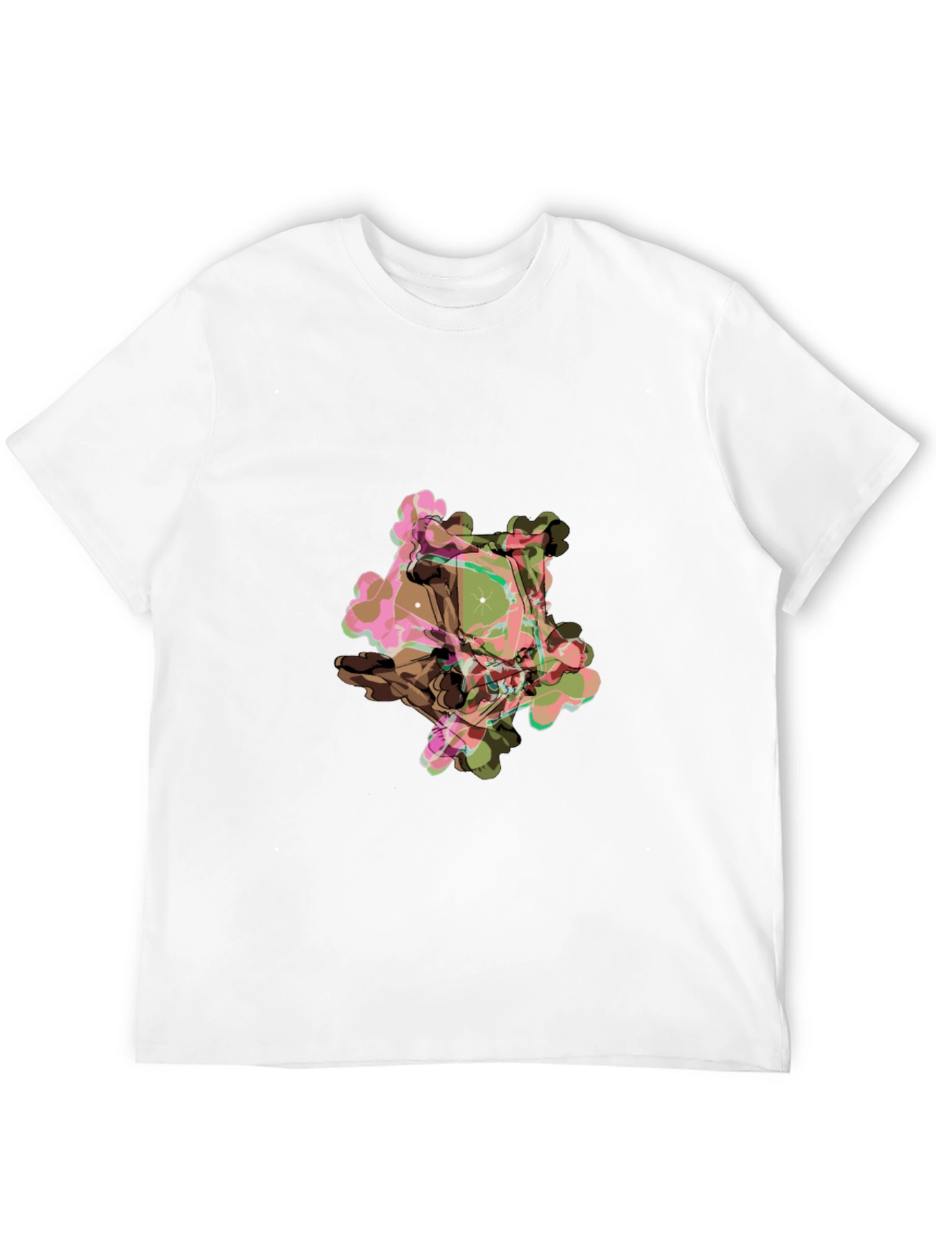 Black Abstract Graphic Print Black T-Shirt view 12