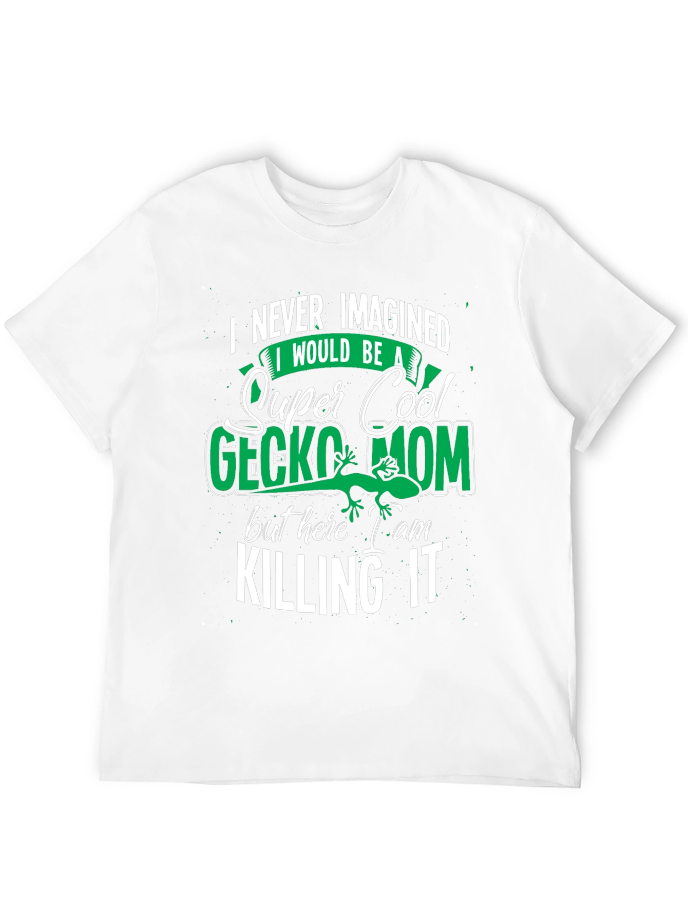 Black Super Cool Gecko Mom Graphic Tee view 12