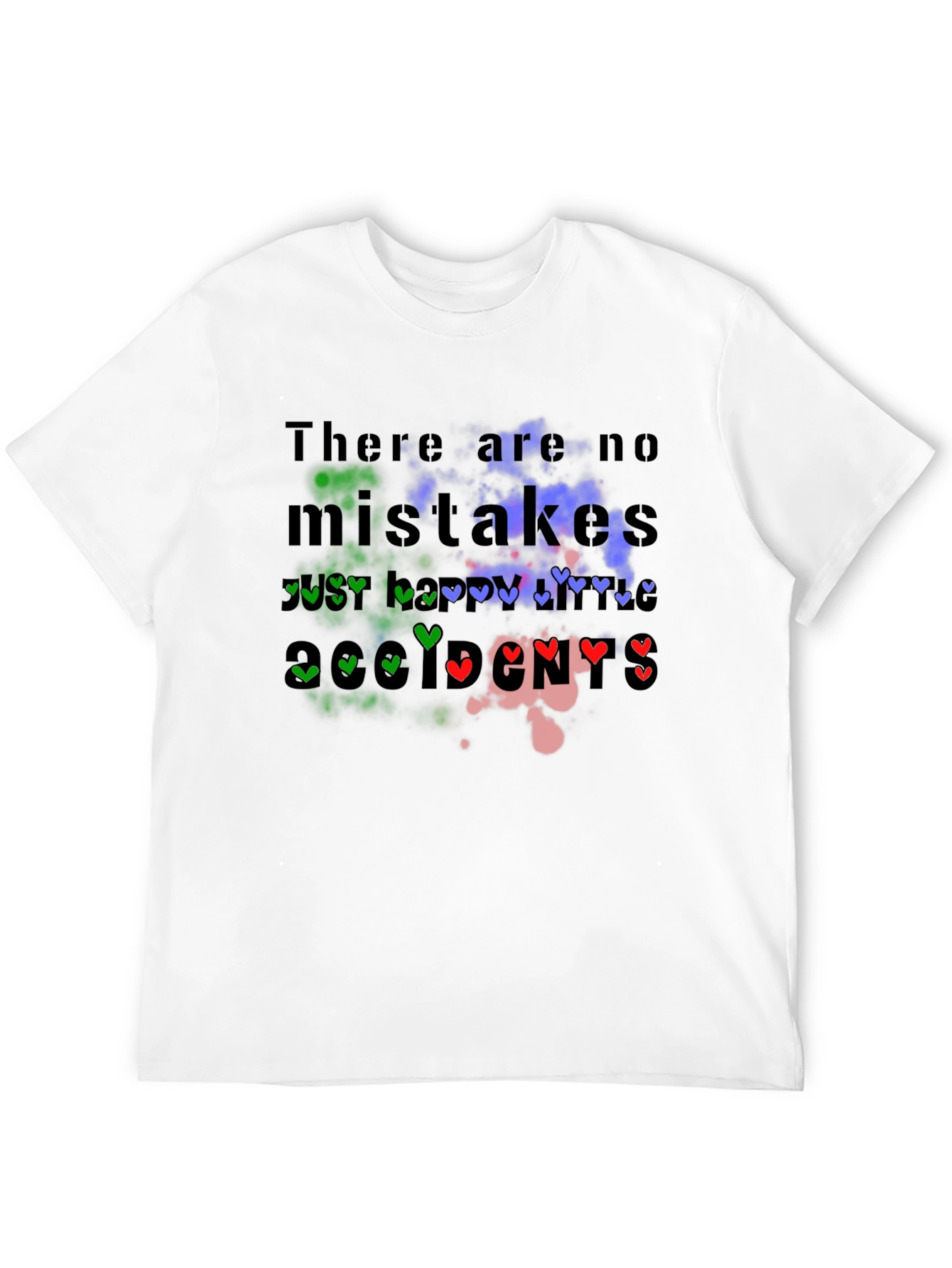 Black No Mistakes T-Shirt - Happy Accidents view 12