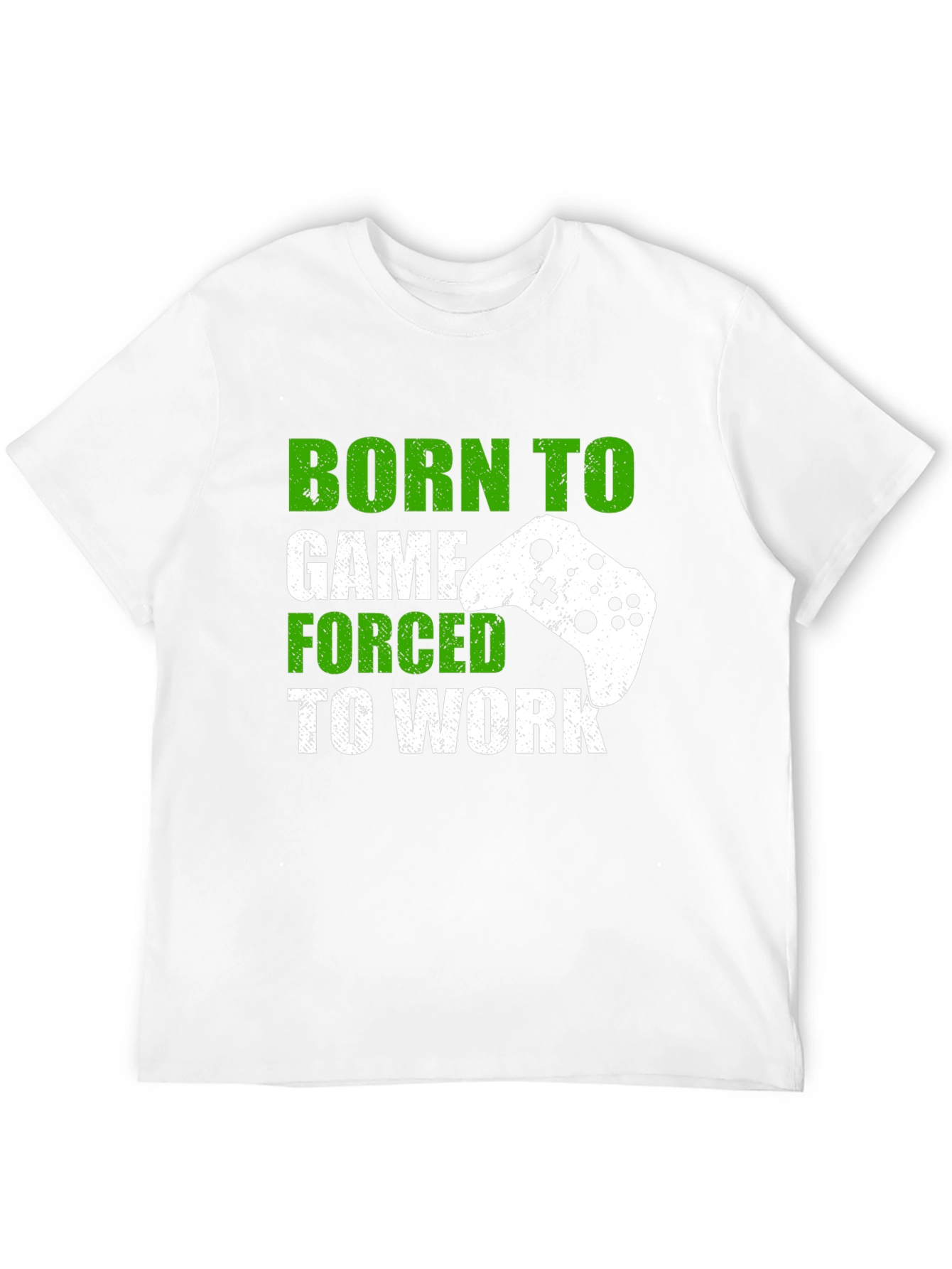 Black Born To Game T-Shirt - Gamer Tee view 12