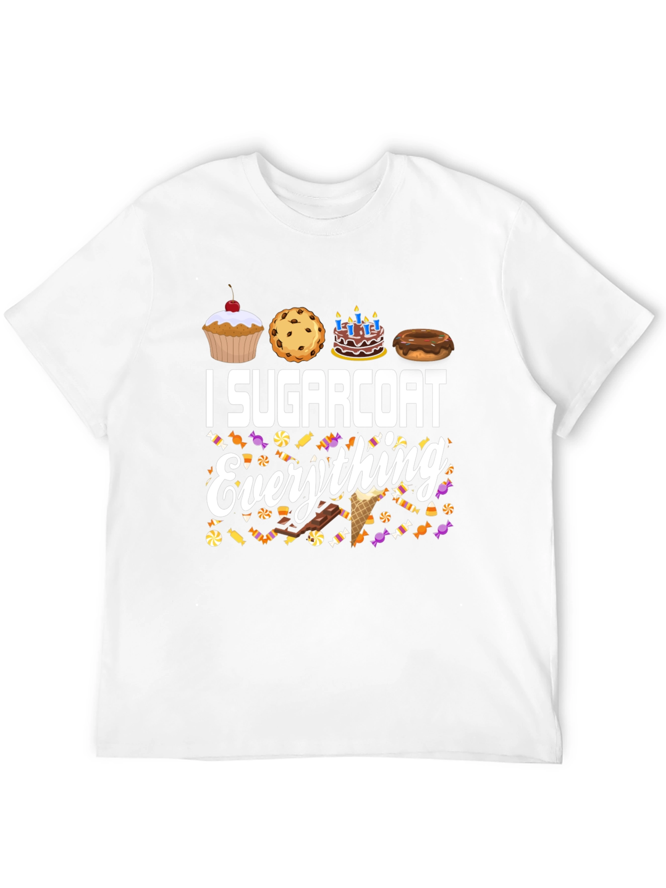 Black I Sugarcoat Everything Graphic T-Shirt view 12