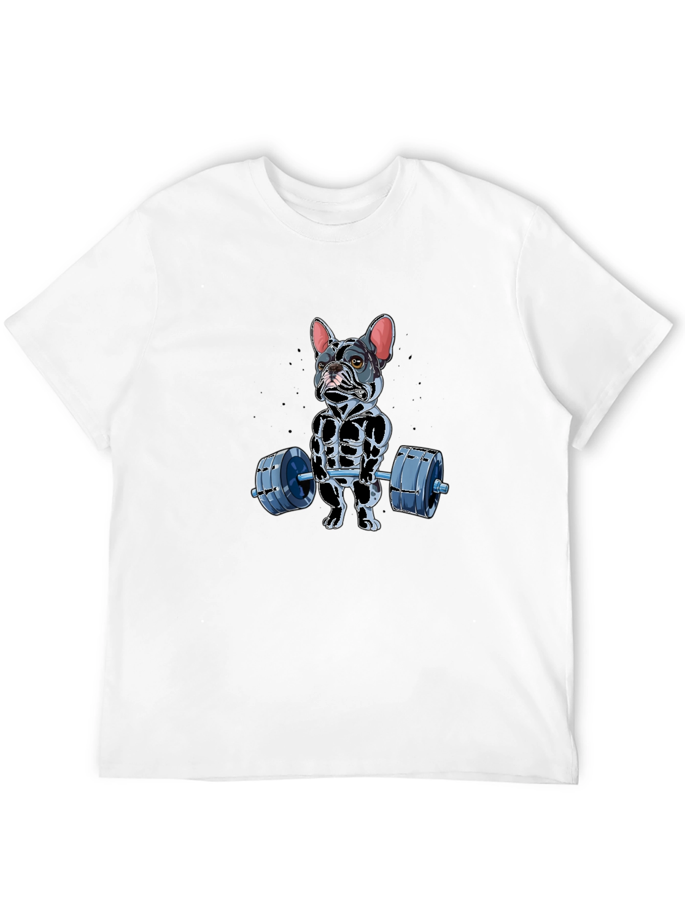 Black Bulldog Gym T-Shirt - Funny Workout Tee view 12