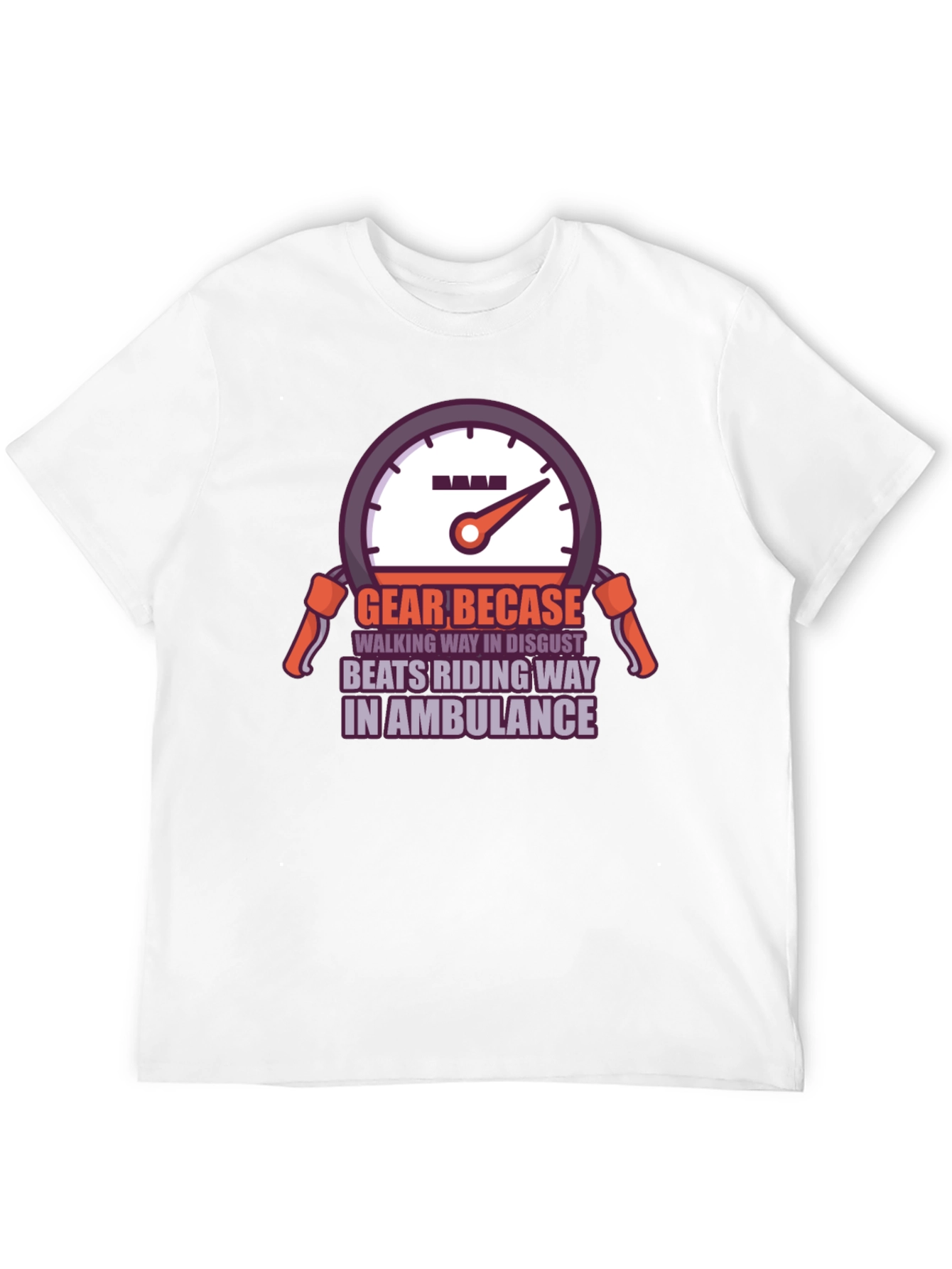 Black Gear Becase T-Shirt view 12