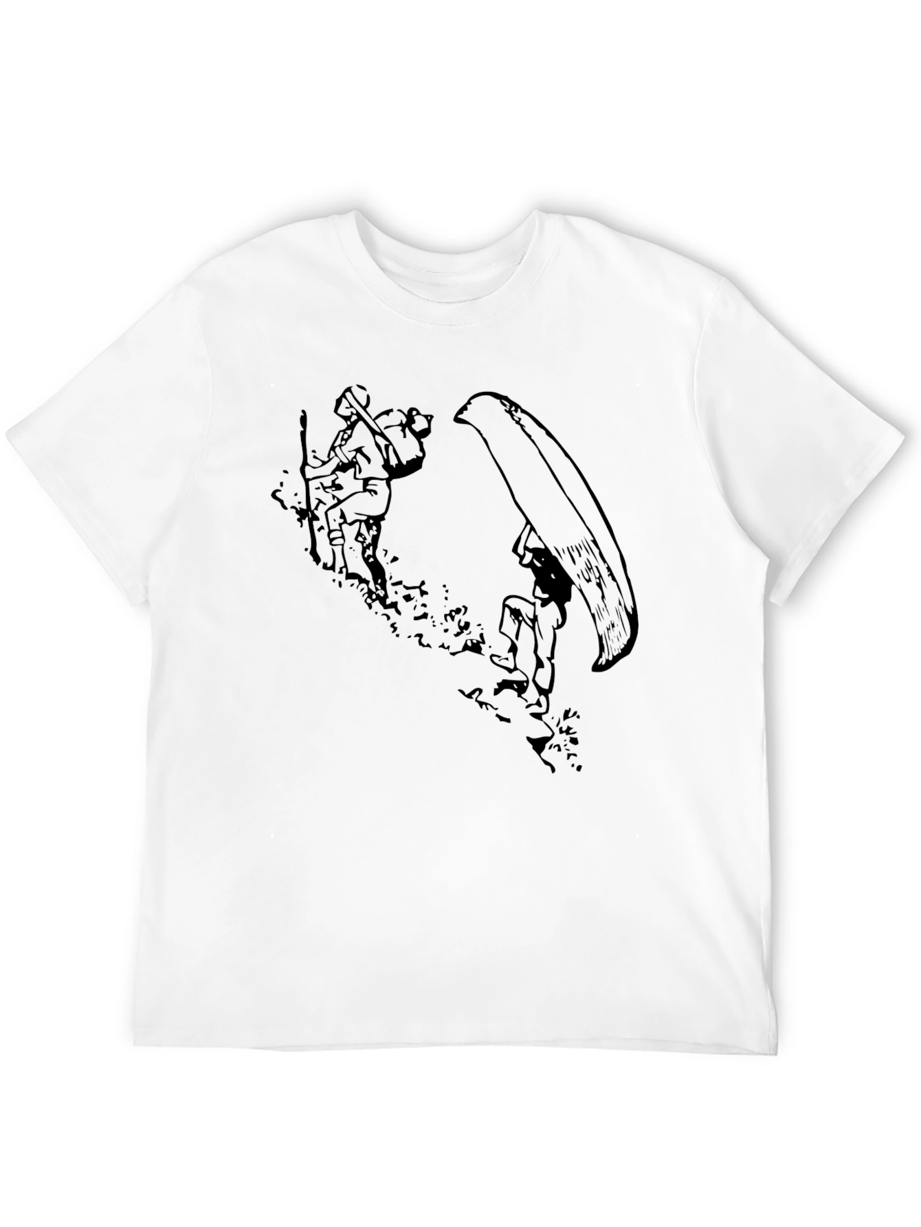 Black Hiking Graphic T-Shirt - 12