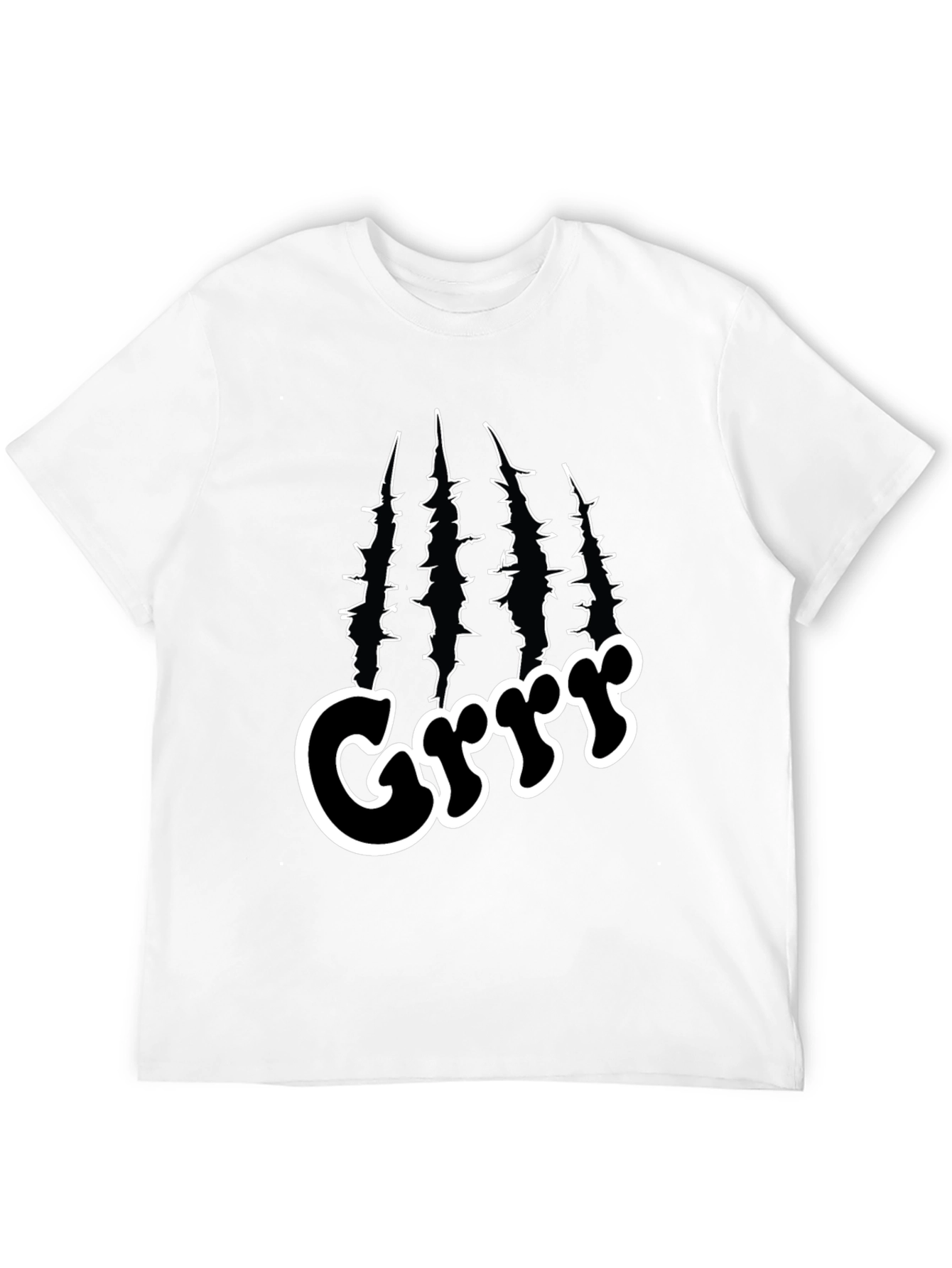 Black Grrr Graphic T-Shirt - Bold Black Tee for Men view 12