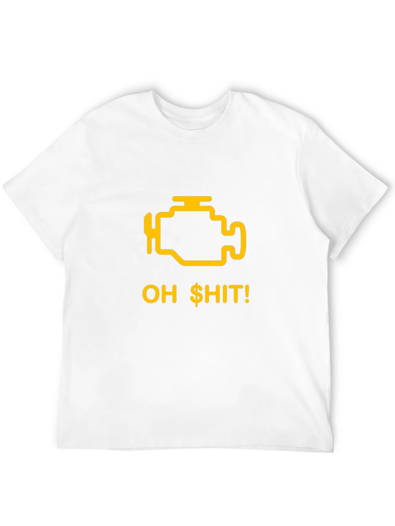 Black Check Engine Funny Graphic T-Shirt view 12