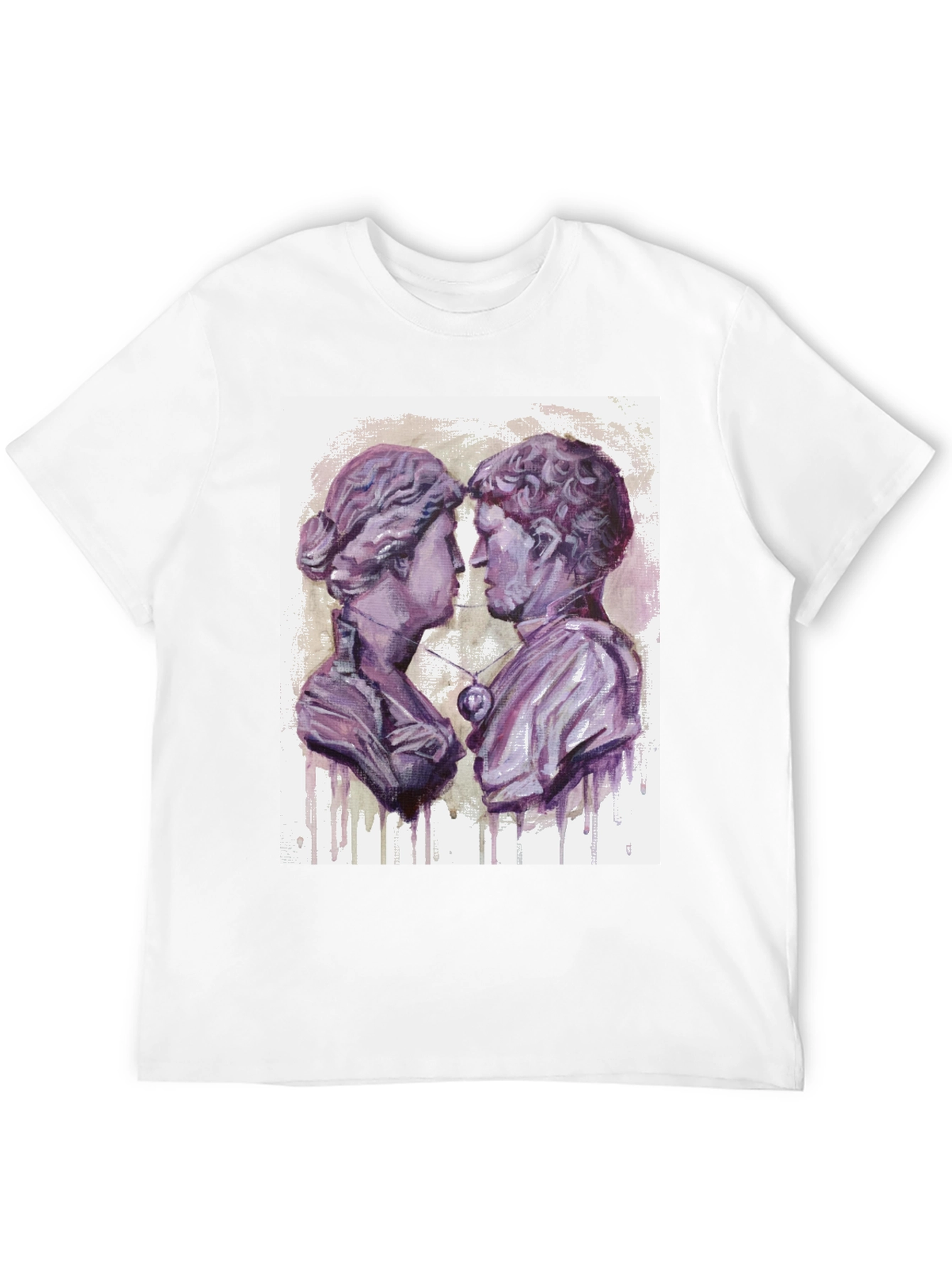 Black Ancient Lovers T-Shirt - Unique Artistic Design view 12