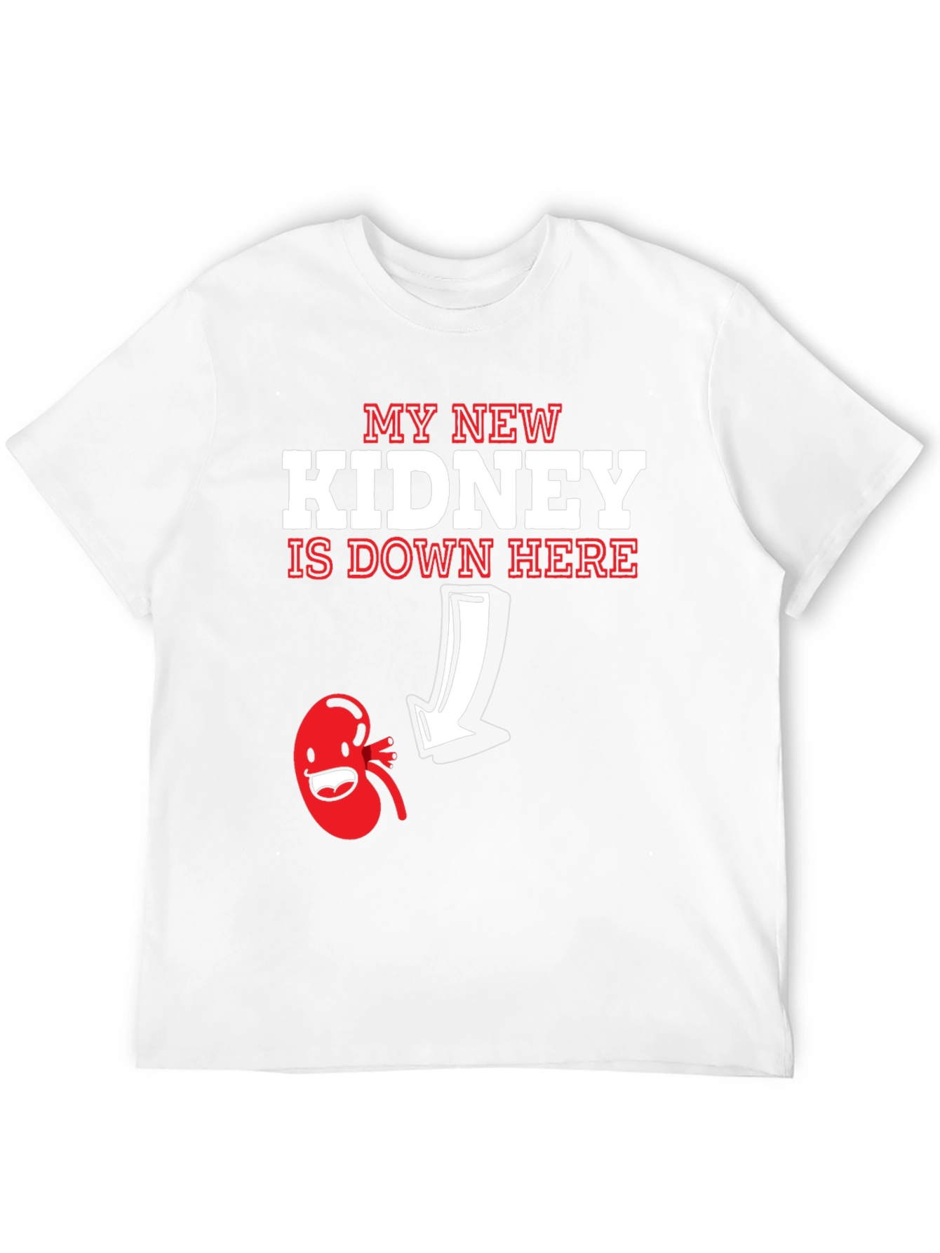 Black New Kidney T-Shirt - Funny Transplant Gift view 12