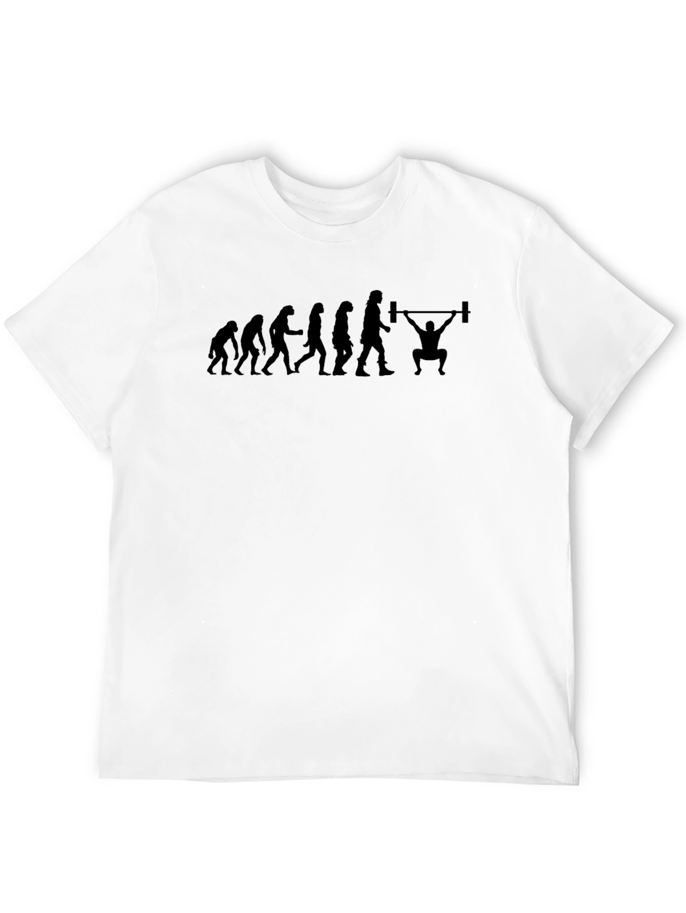Black Evolution of Weightlifting Black T-Shirt view 12