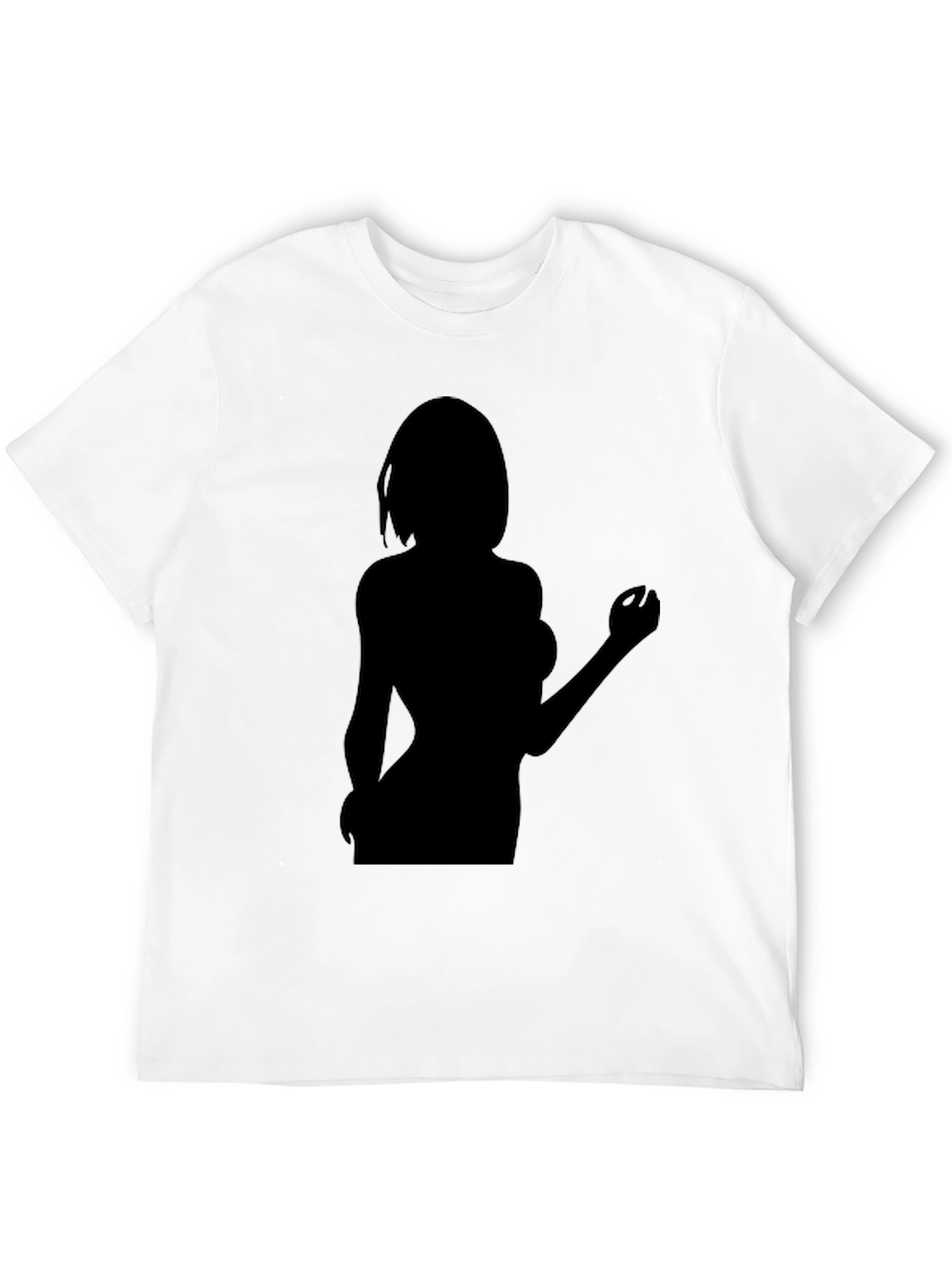 Black Silhouette Graphic Tee - Black Unisex T-Shirt view 12