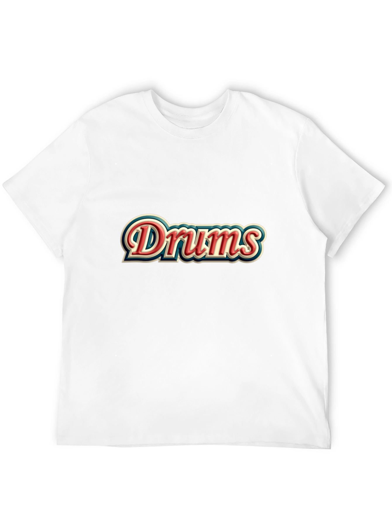 Black Drums Retro Style Black T-Shirt view 12