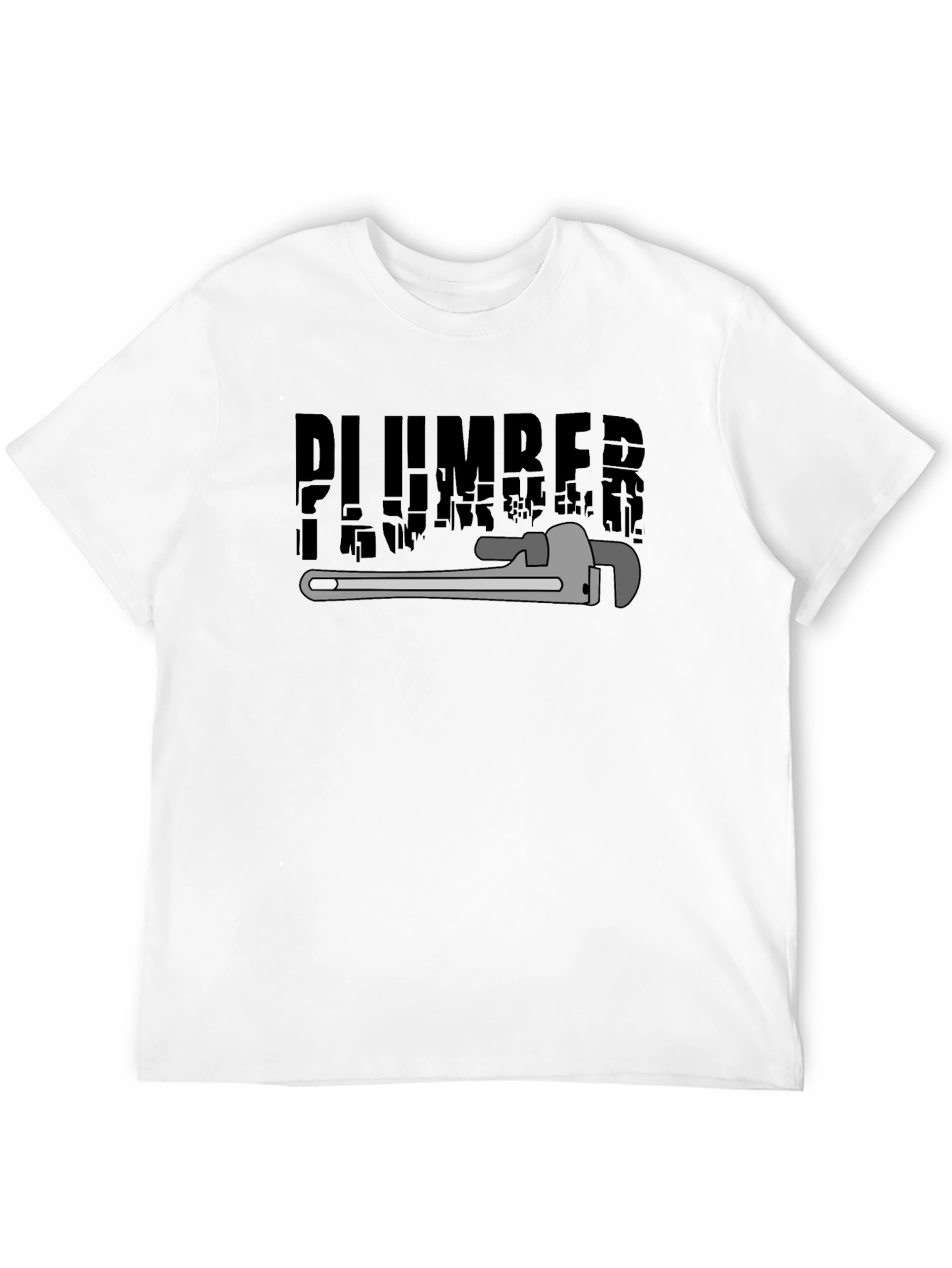 Black Plumber Graphic T-Shirt - Black view 12