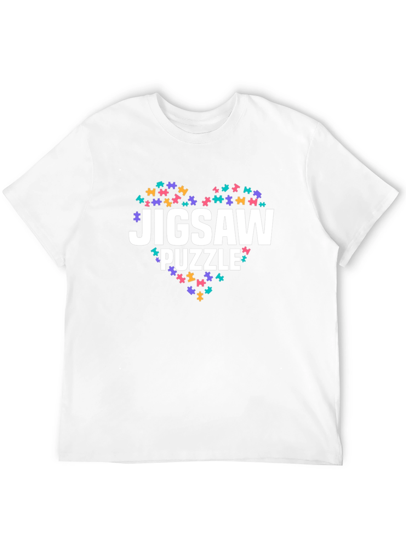 Black Jigsaw Puzzle Lover Graphic Tee - Black view 12