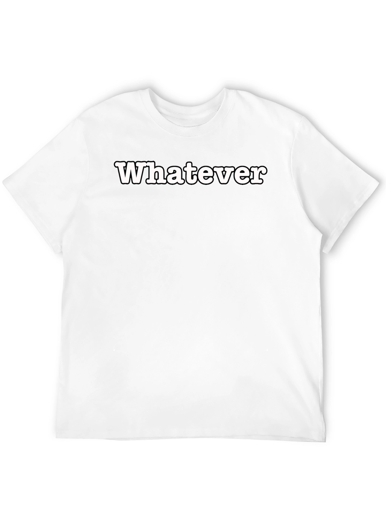 Black Whatever Black Graphic Tee - Men's Casual Style view 12