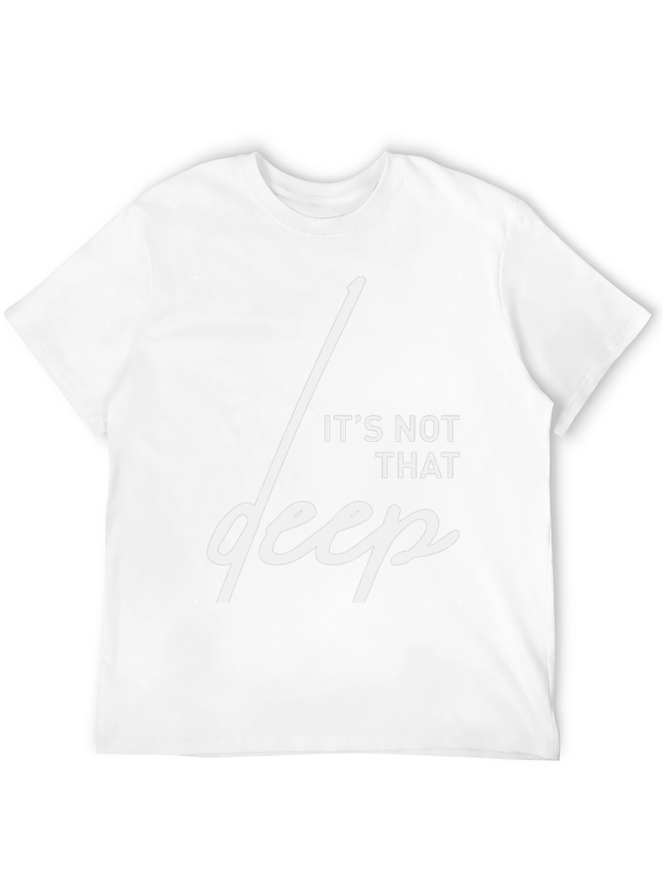 Black It's Not That Deep Graphic T-Shirt view 12
