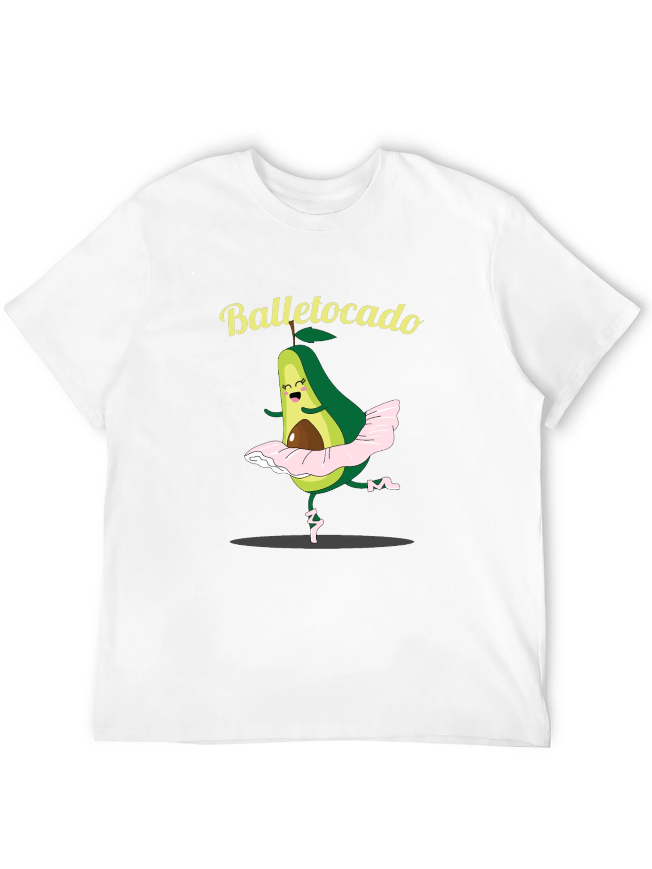 Black Balletocado T-Shirt - Avocado Ballet Pun view 12