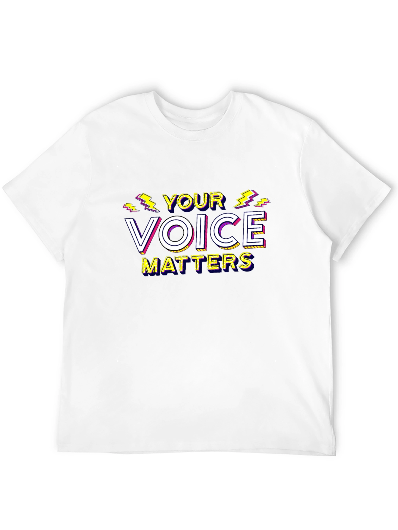 Black Your Voice Matters Graphic T-Shirt view 12