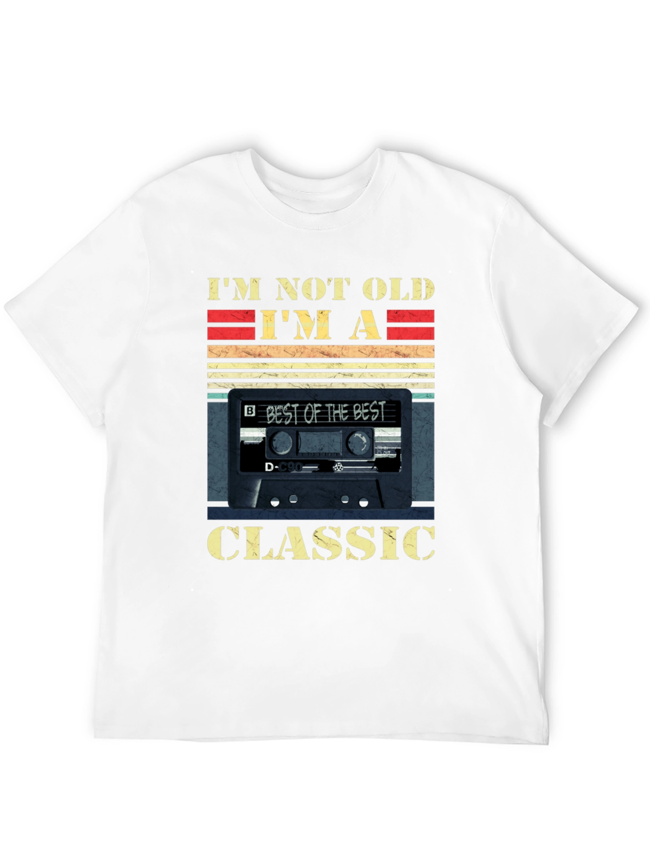 Black I'm Not Old I'm A Classic Cassette Tape T-Shirt view 12
