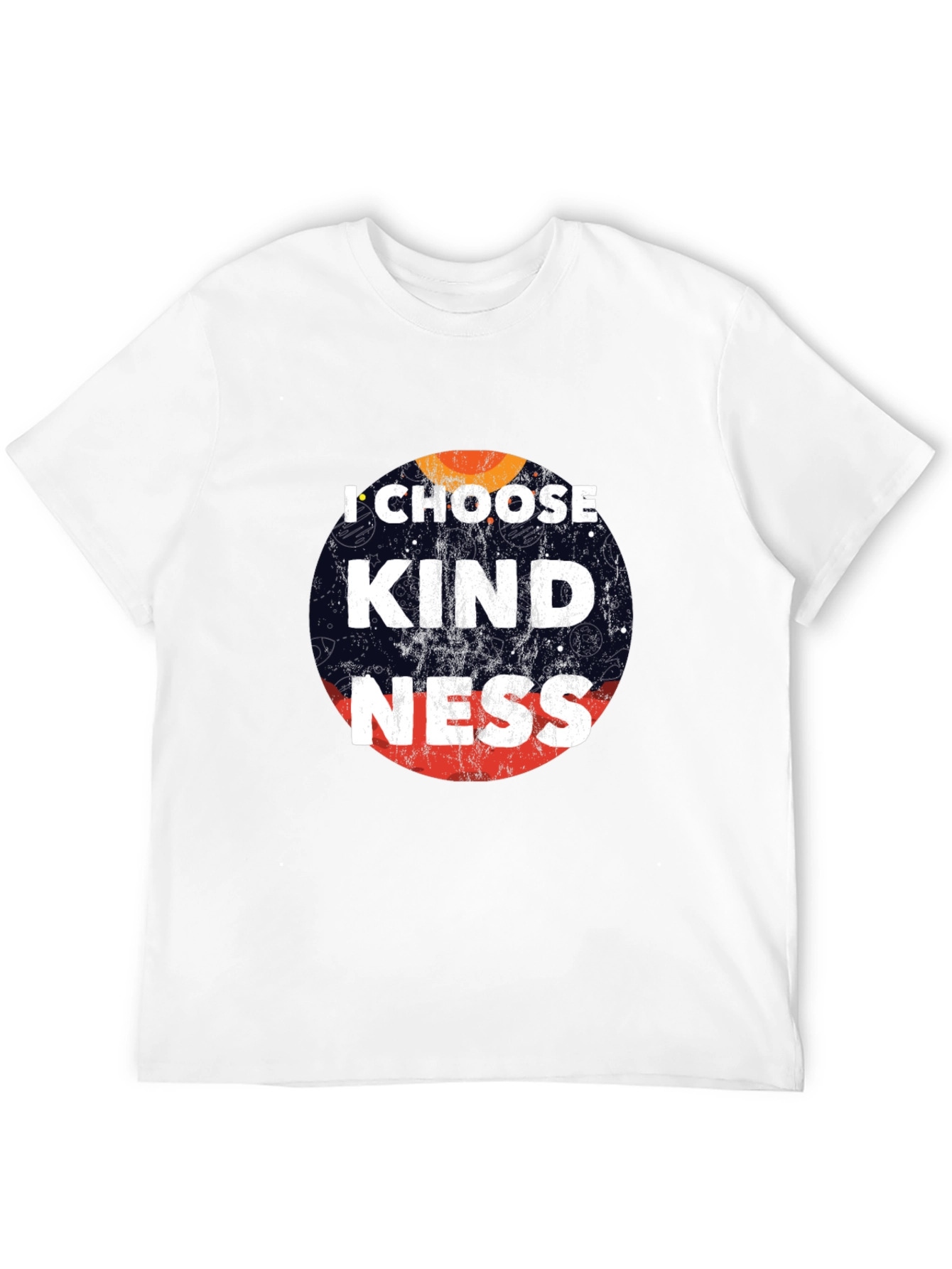 Black I Choose Kindness Graphic Tee - Black Cotton Casual T-Shirt view 12