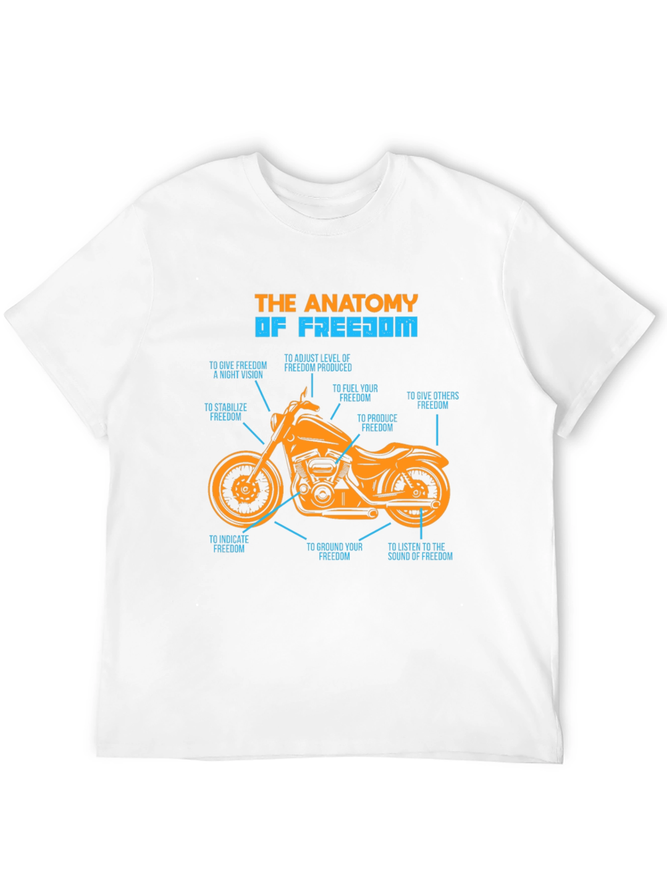 Black Anatomy of Freedom Graphic T-Shirt view 12