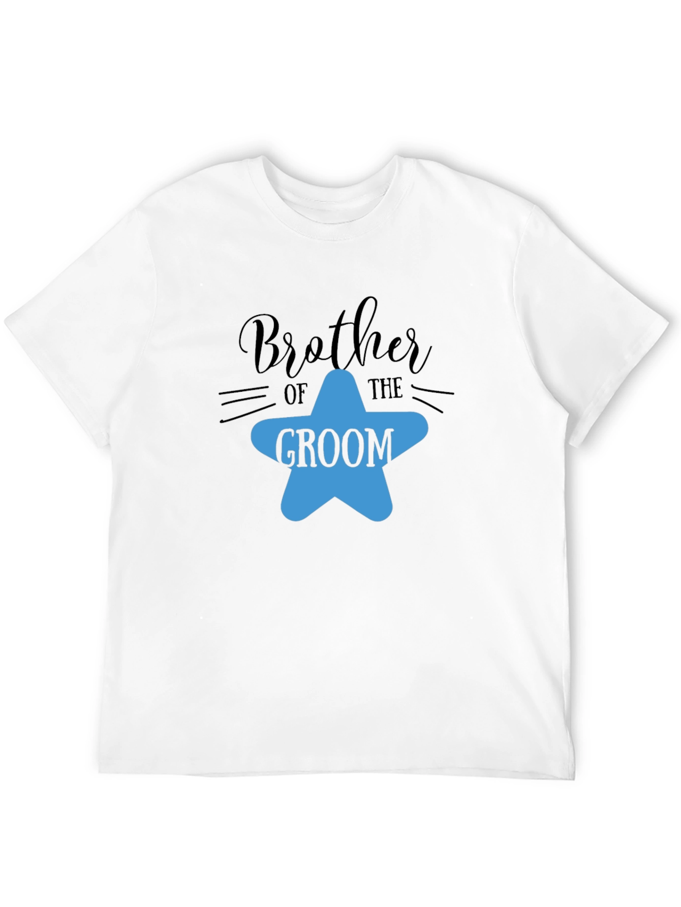 Brother of the Groom T-Shirt - Star Design - 12