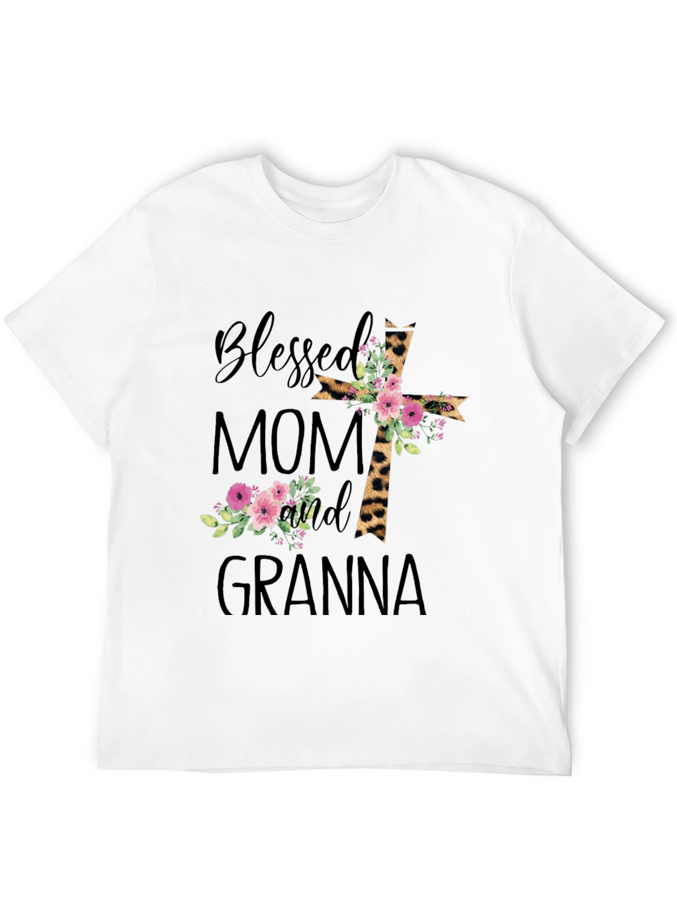 Blessed Mom and Granna Graphic T-Shirt - 12