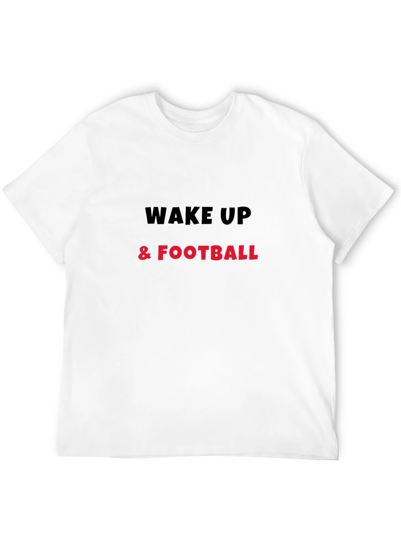 Black Wake Up & Football Black Graphic Tee view 12