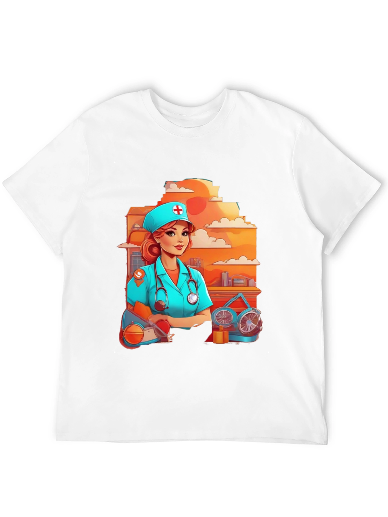 Black Nurse Graphic T-Shirt - Unisex Style view 12