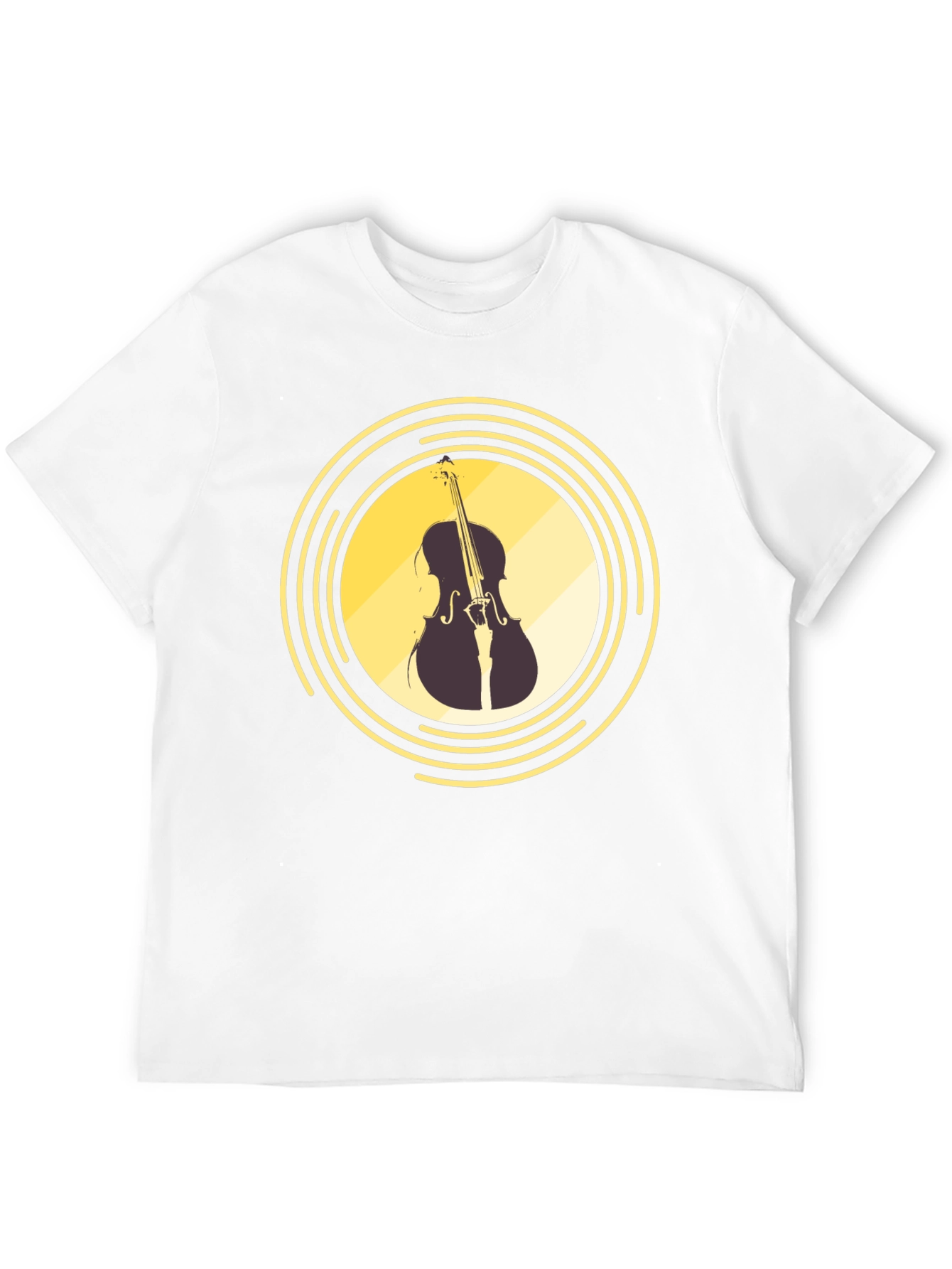 Black Musical Cello Graphic T-Shirt view 12