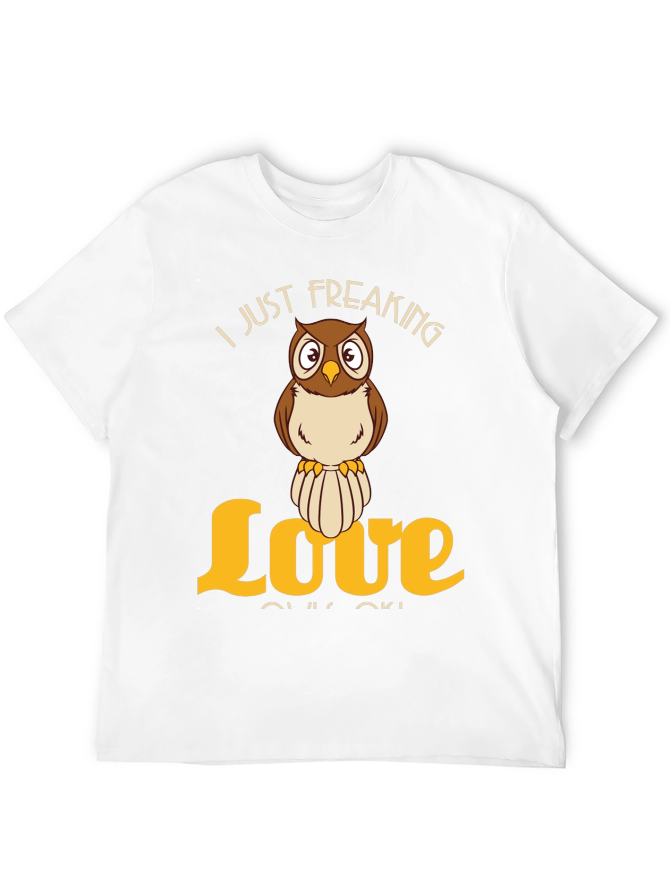 Black I Just Freaking Love Owls T-Shirt - Novelty Animal Tee view 12