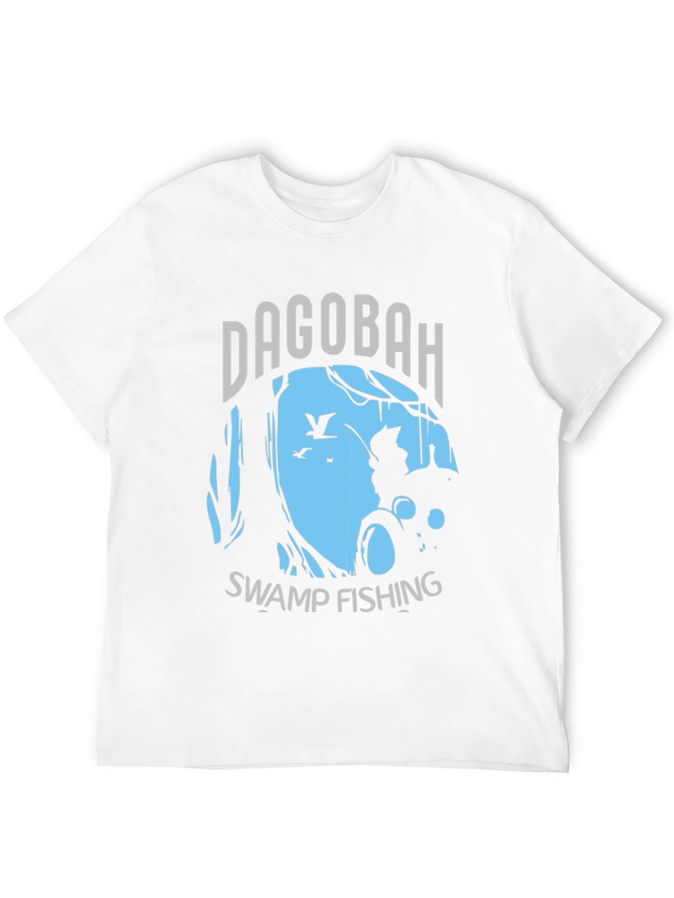 Black Dagobah Swamp Fishing Graphic Tee view 12