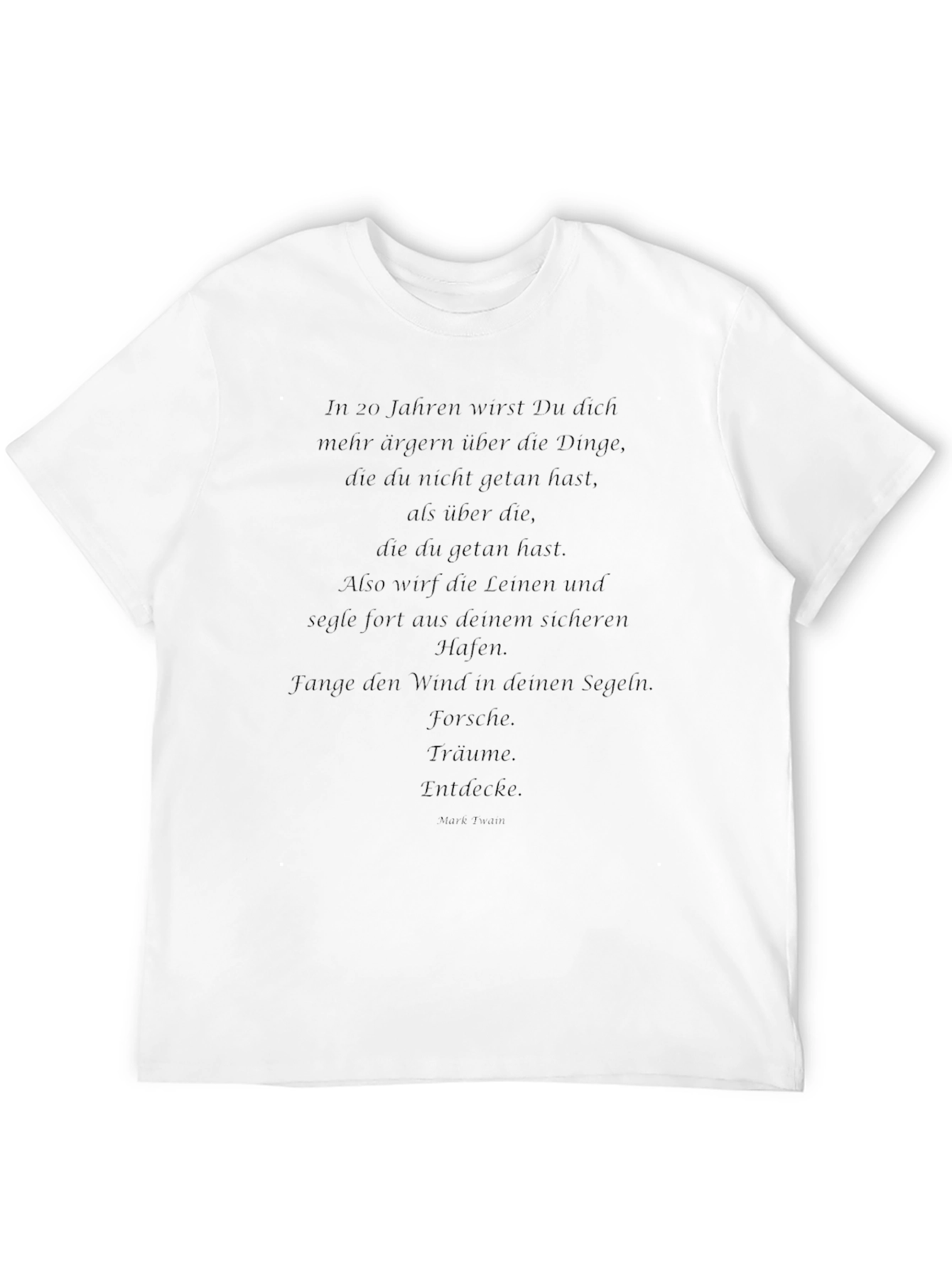 Black Inspiring German Quote T-Shirt view 12