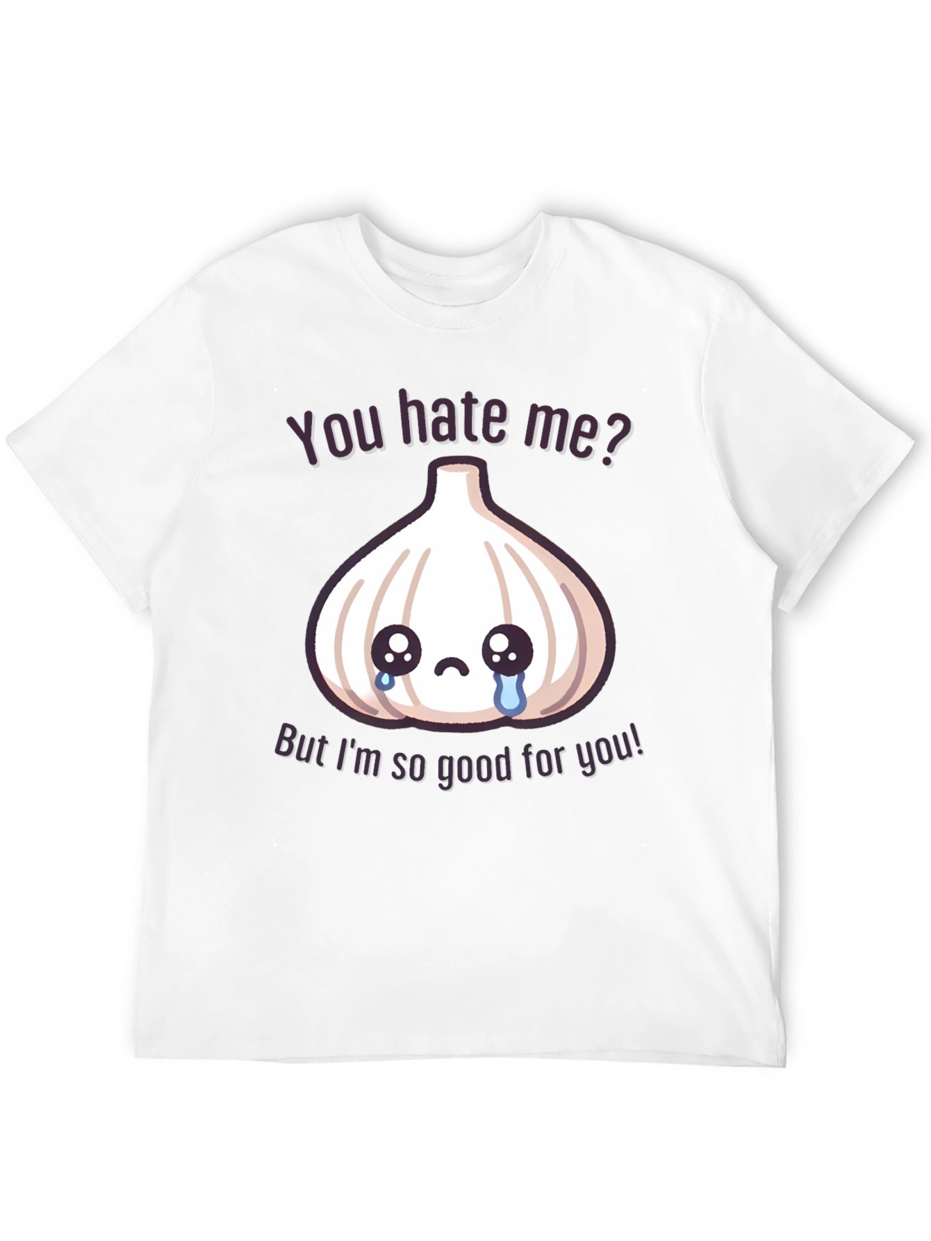 Black Funny Garlic Graphic T-Shirt - You Hate Me? view 12