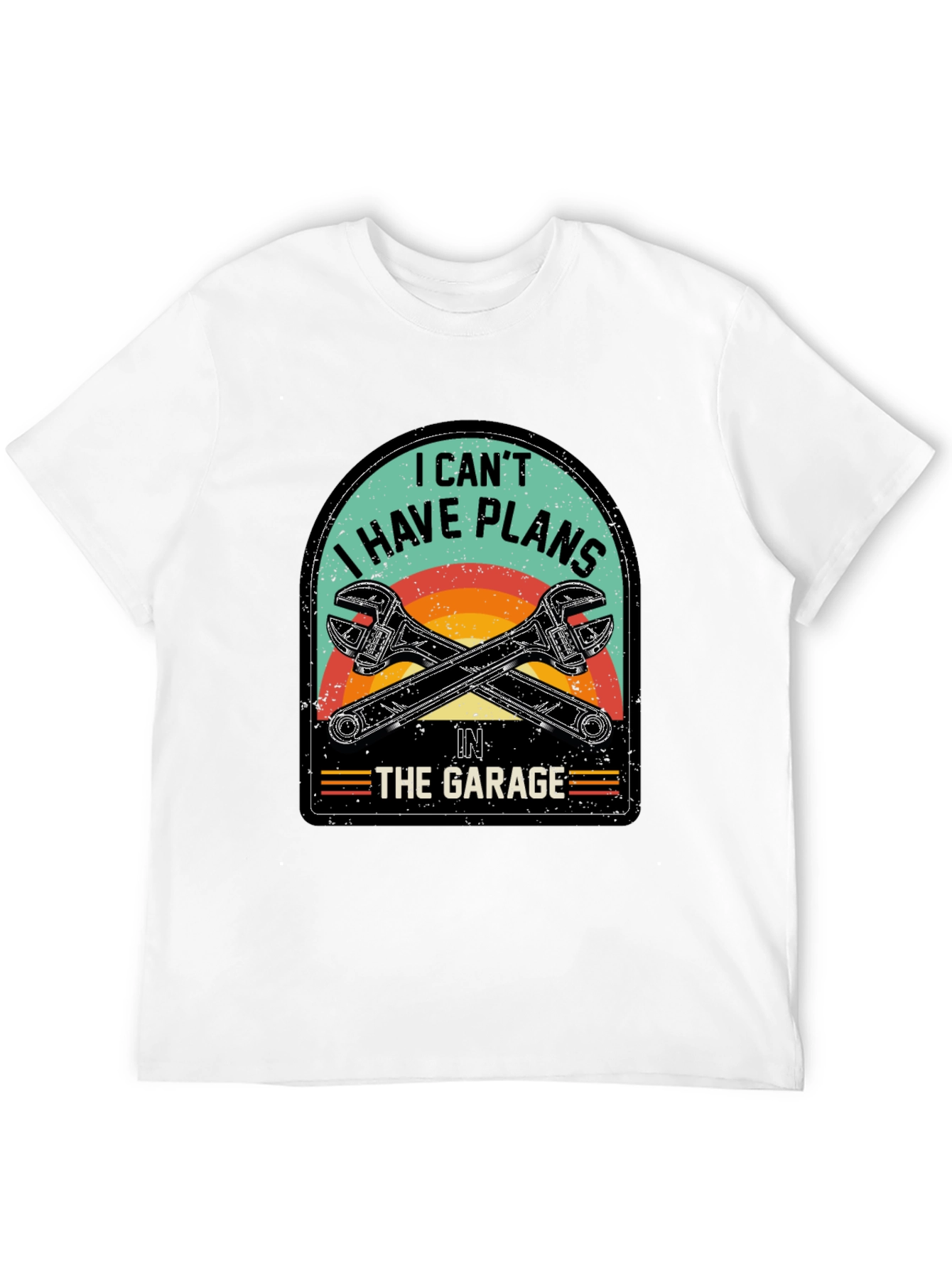 Black Garage Plans T-Shirt - Mechanic Humor Tee view 12