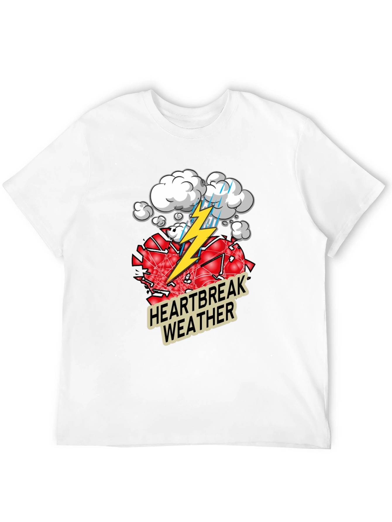 Black Heartbreak Weather Graphic Tee view 12