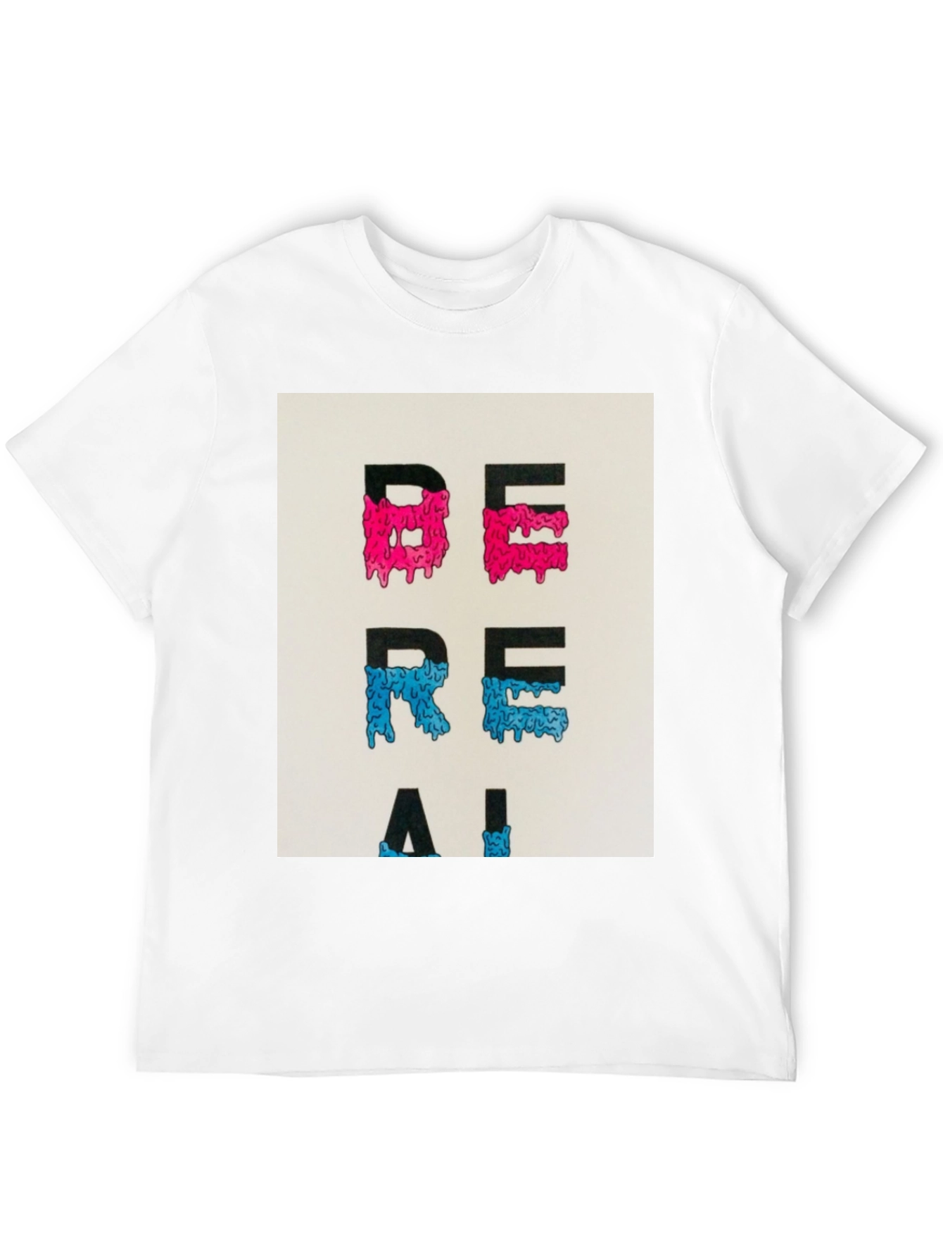 Black Be Real Graphic Tee - Trendy Casual Wear view 12
