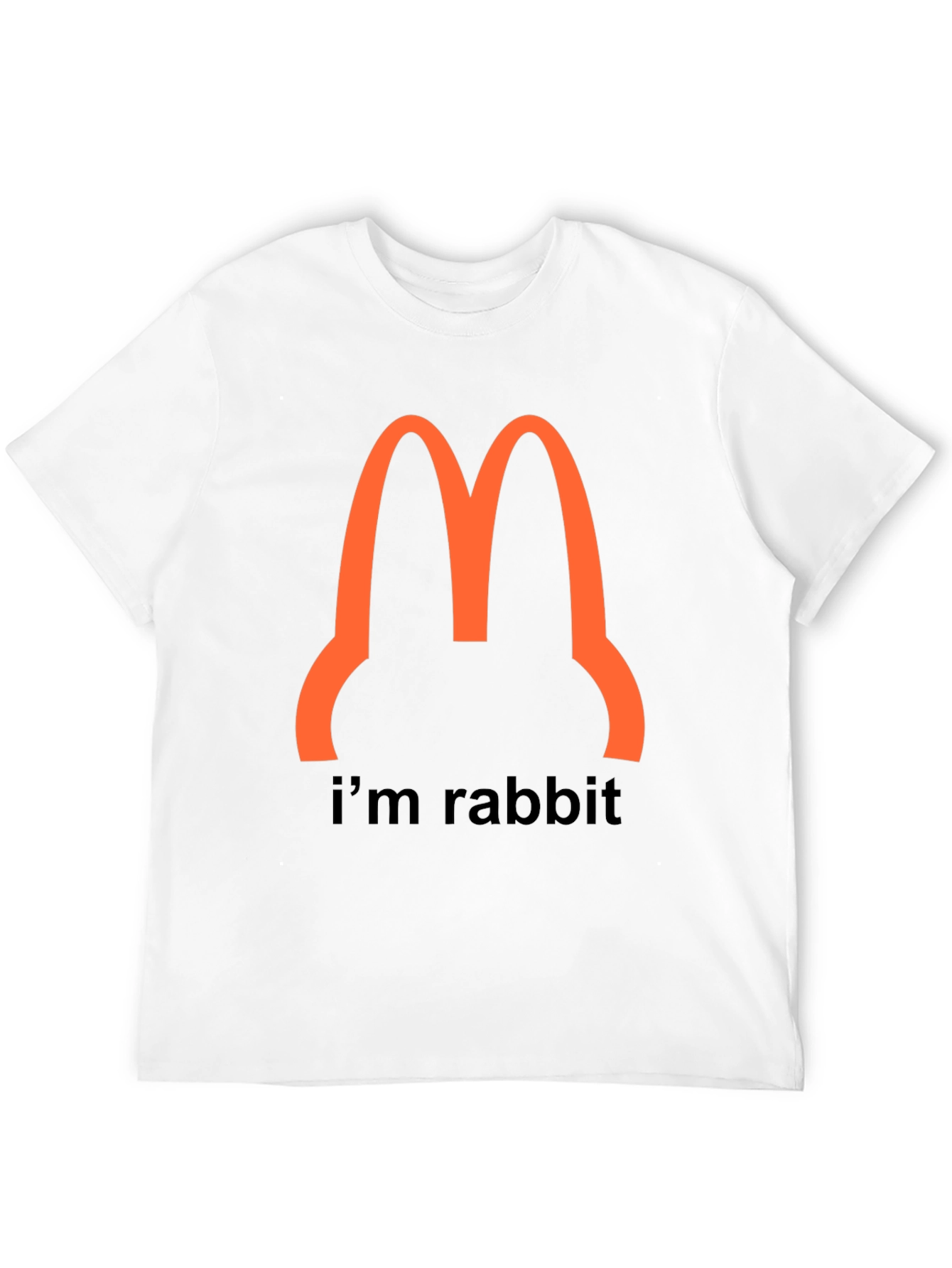 Black I'm Rabbit T-Shirt - Funny Bunny Tee view 12