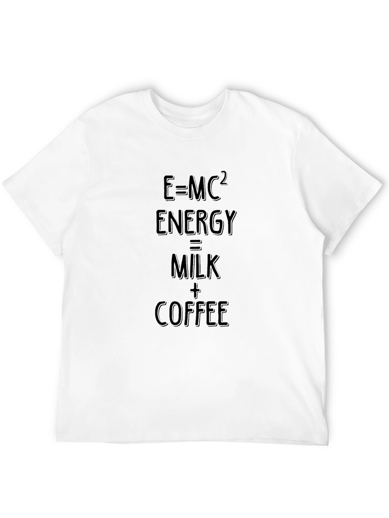 Energy=Milk+Coffee T-Shirt - Science Humor Tee - 12