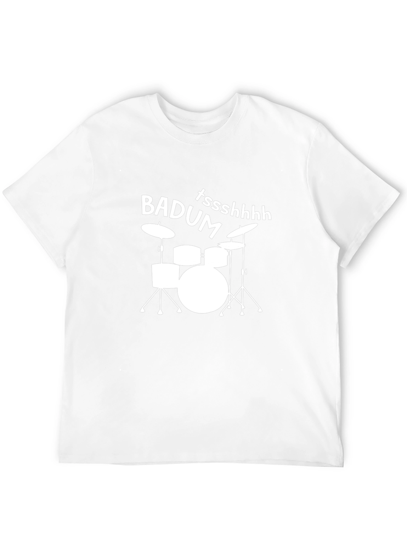 Black Drum Kit T-Shirt: Badum Tssshhhh Graphic Tee view 12