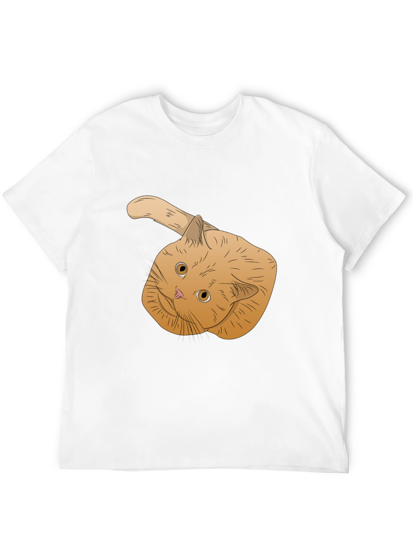 Black Ginger Cat T-Shirt - Whimsical Pet Lover Apparel view 12