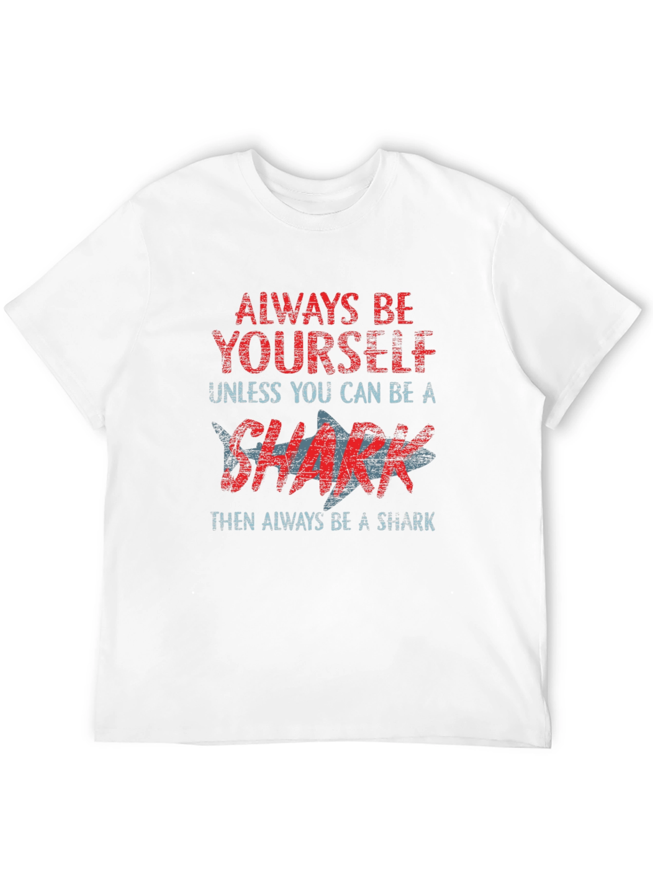 Black Always Be Yourself Shark Graphic T-Shirt view 12