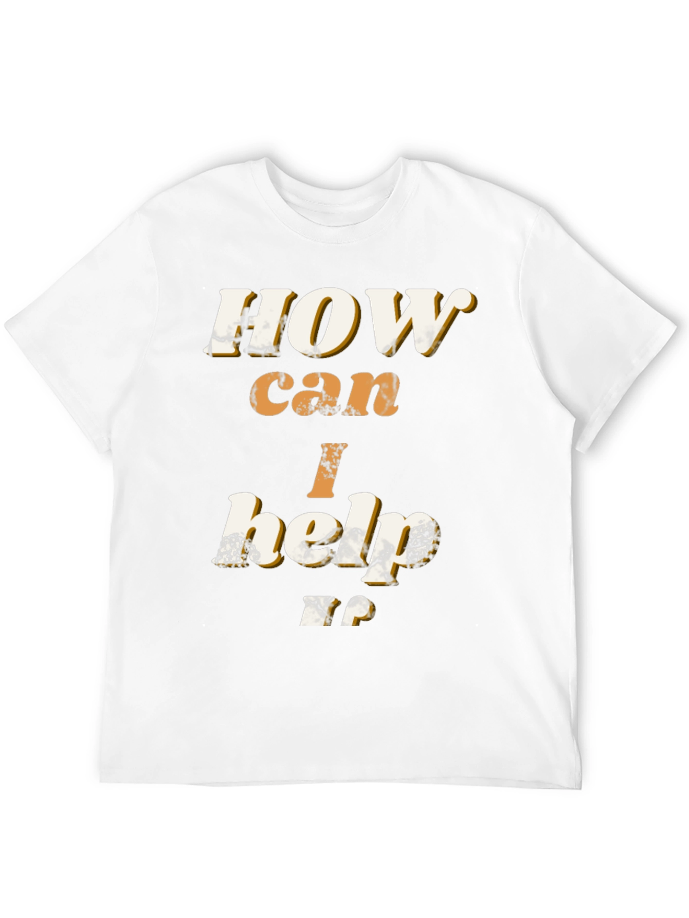 Black How Can I Help T-Shirt - Bold Graphic Tee view 12