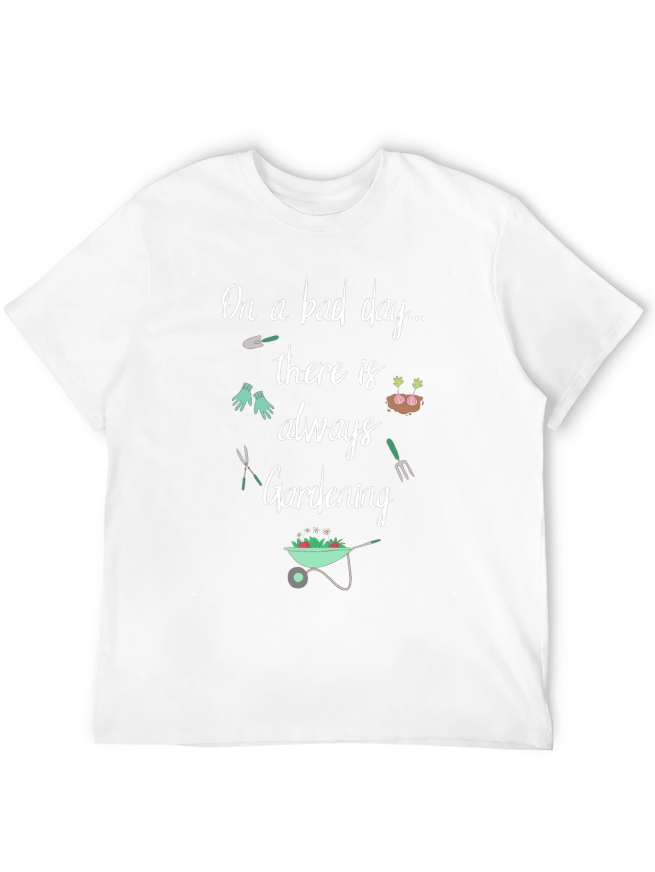 Black Gardening T-Shirt: On a Bad Day, Gardening view 12