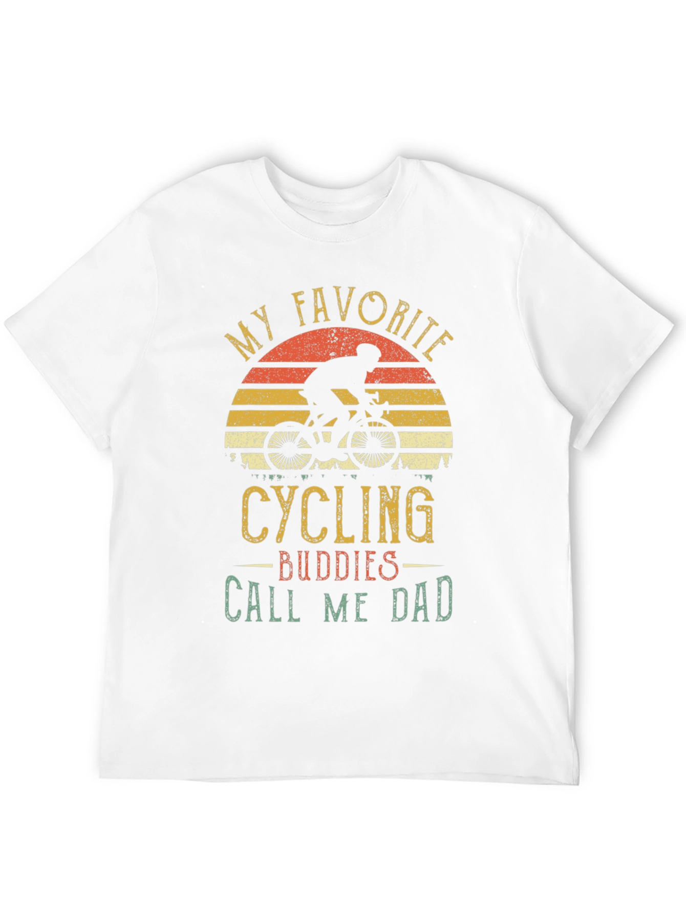 Black Cycling Buddies Call Me Dad Graphic Tee view 12