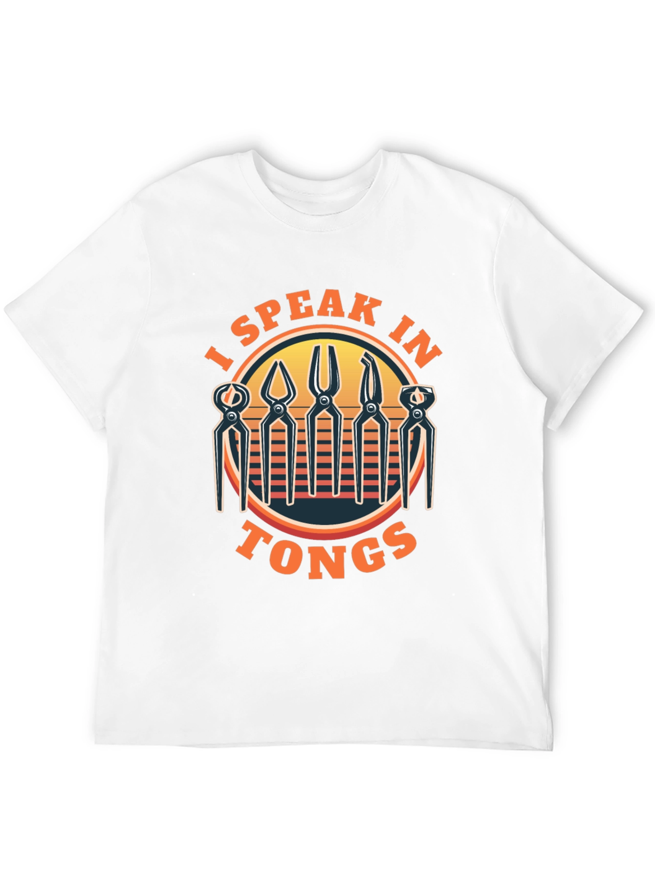 Black I Speak In Tongs Black Graphic Tee view 12