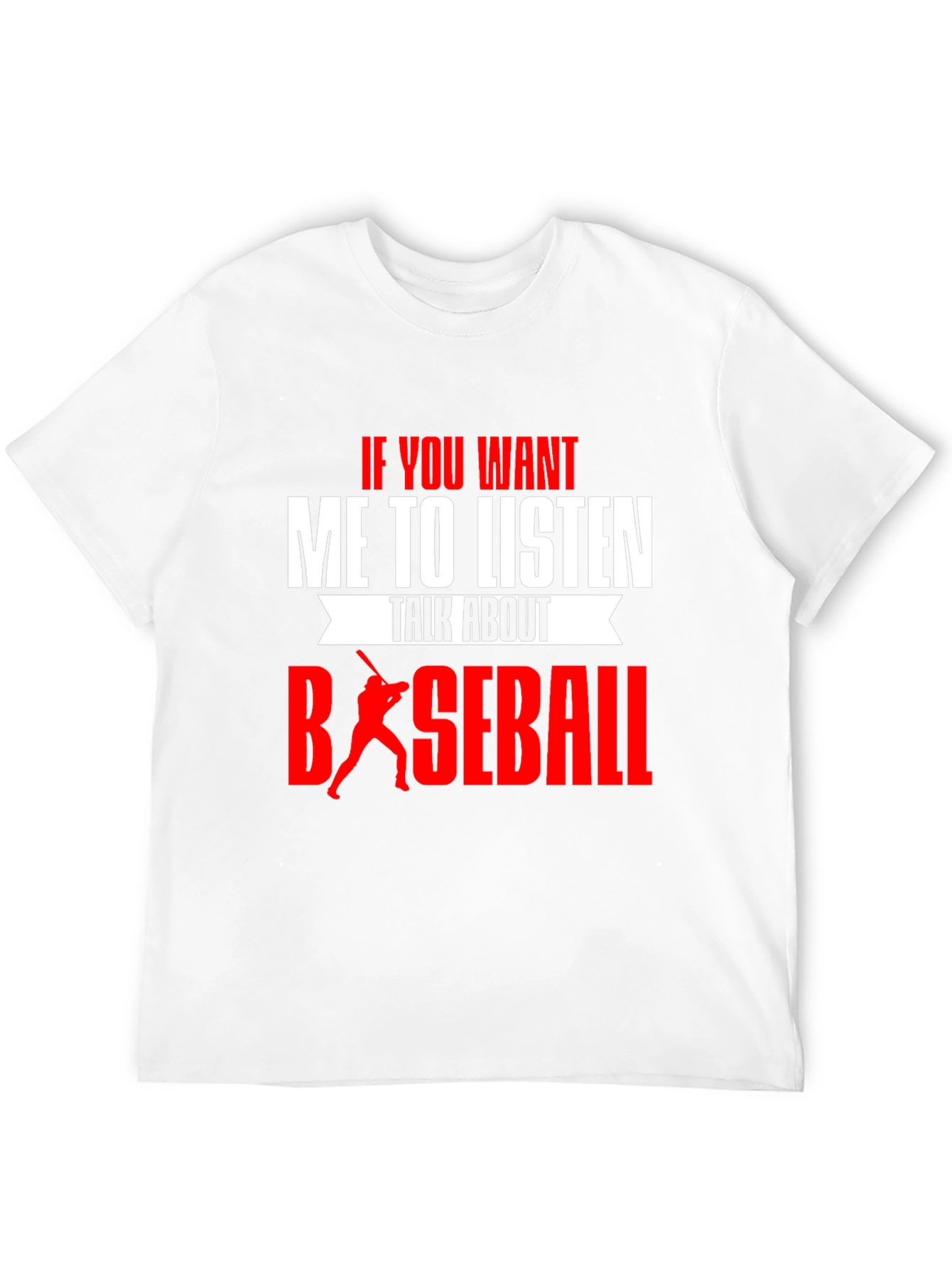 Black Baseball T-Shirt - If You Want Me To Listen view 12