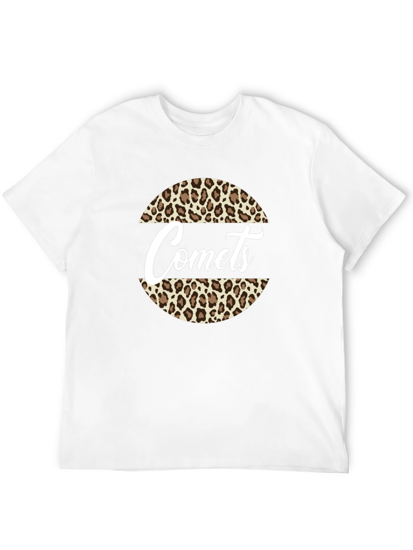 Black Comets Leopard Print Graphic T-Shirt view 12