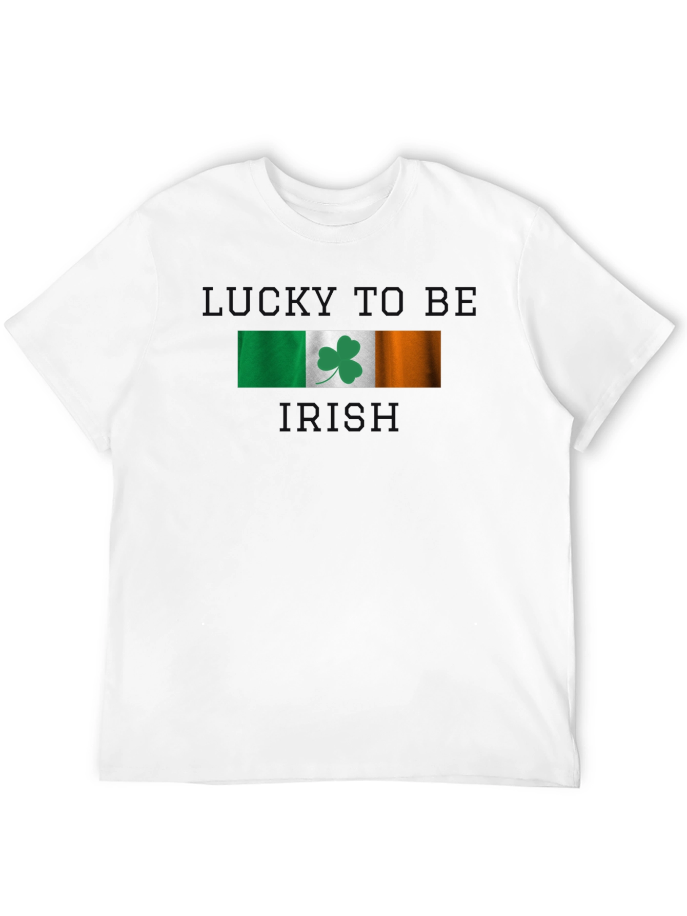 Black Lucky To Be Irish T-Shirt view 12