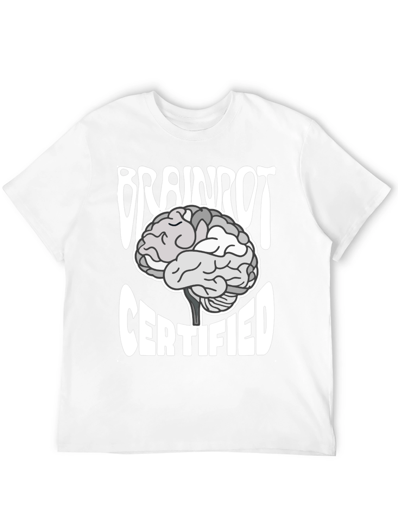 Black Brainrot Certified T-Shirt - Funny Graphic Tee view 12